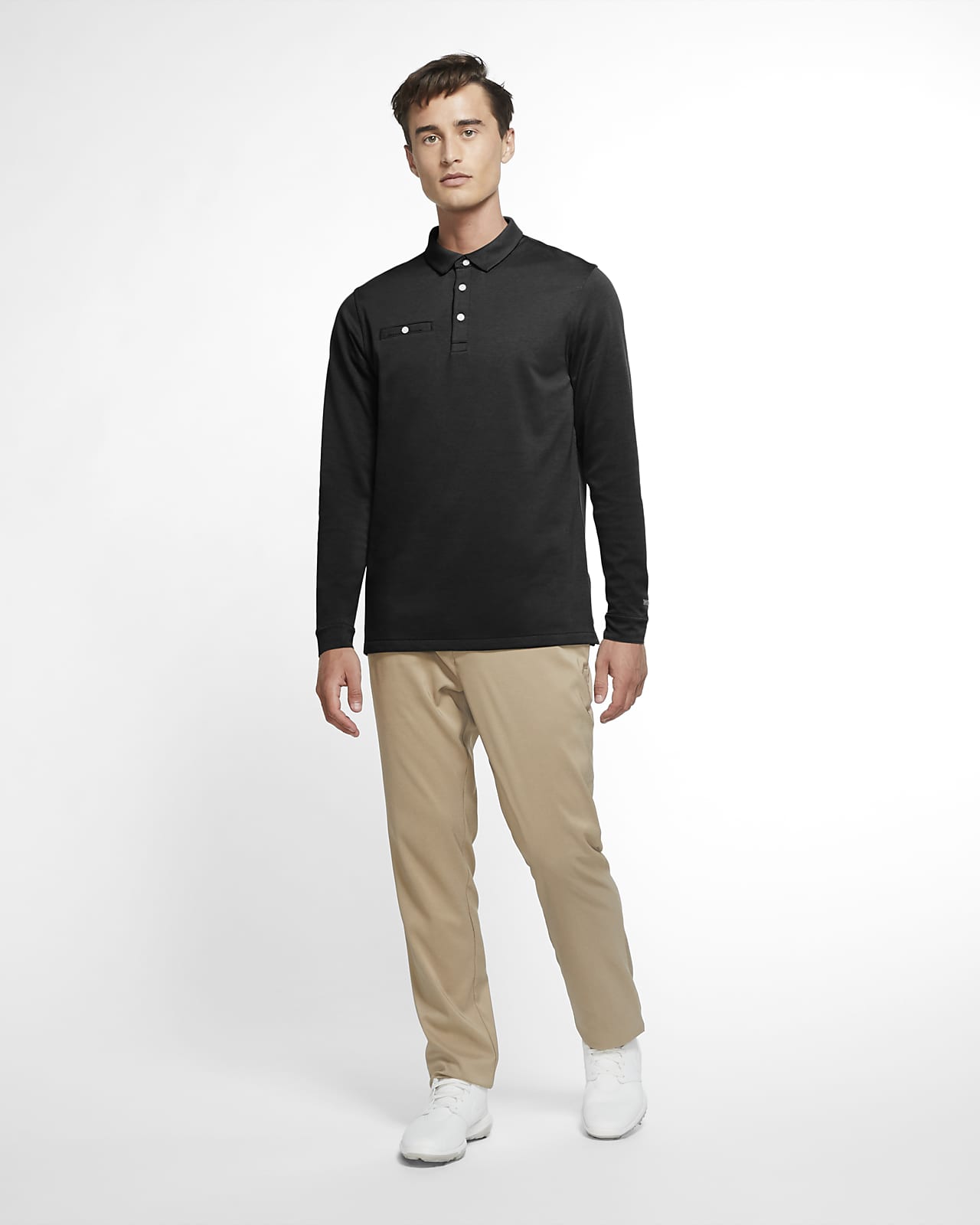 nike dri fit long sleeve polo