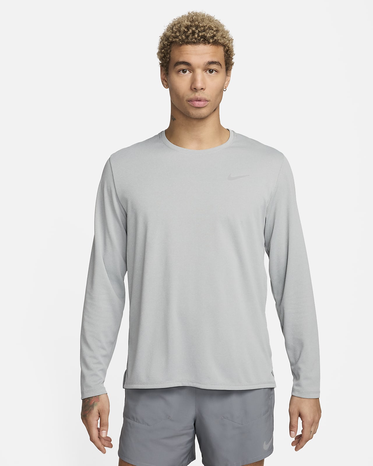 Nike Miler Men's Dri-FIT UV Long-Sleeve Running Top.