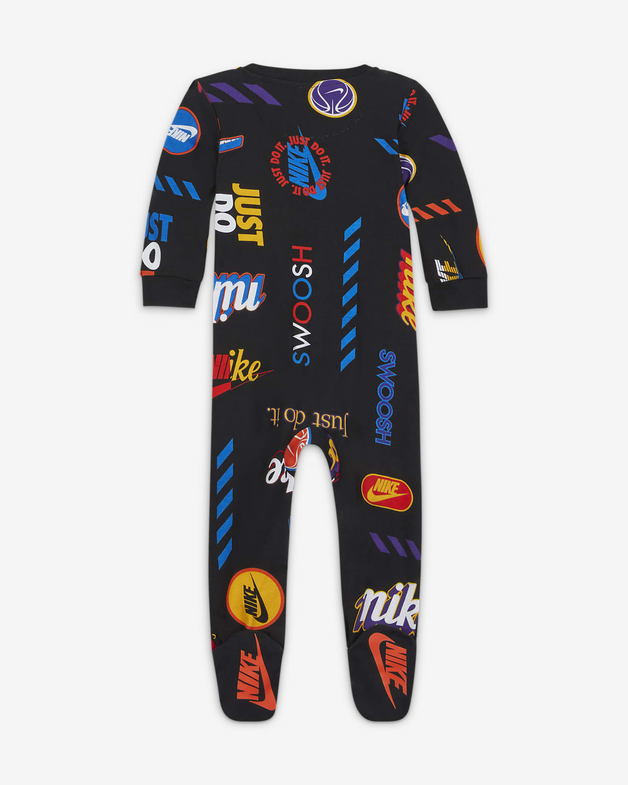Nike Baby (0-9M) Footed Full-Zip Coverall.