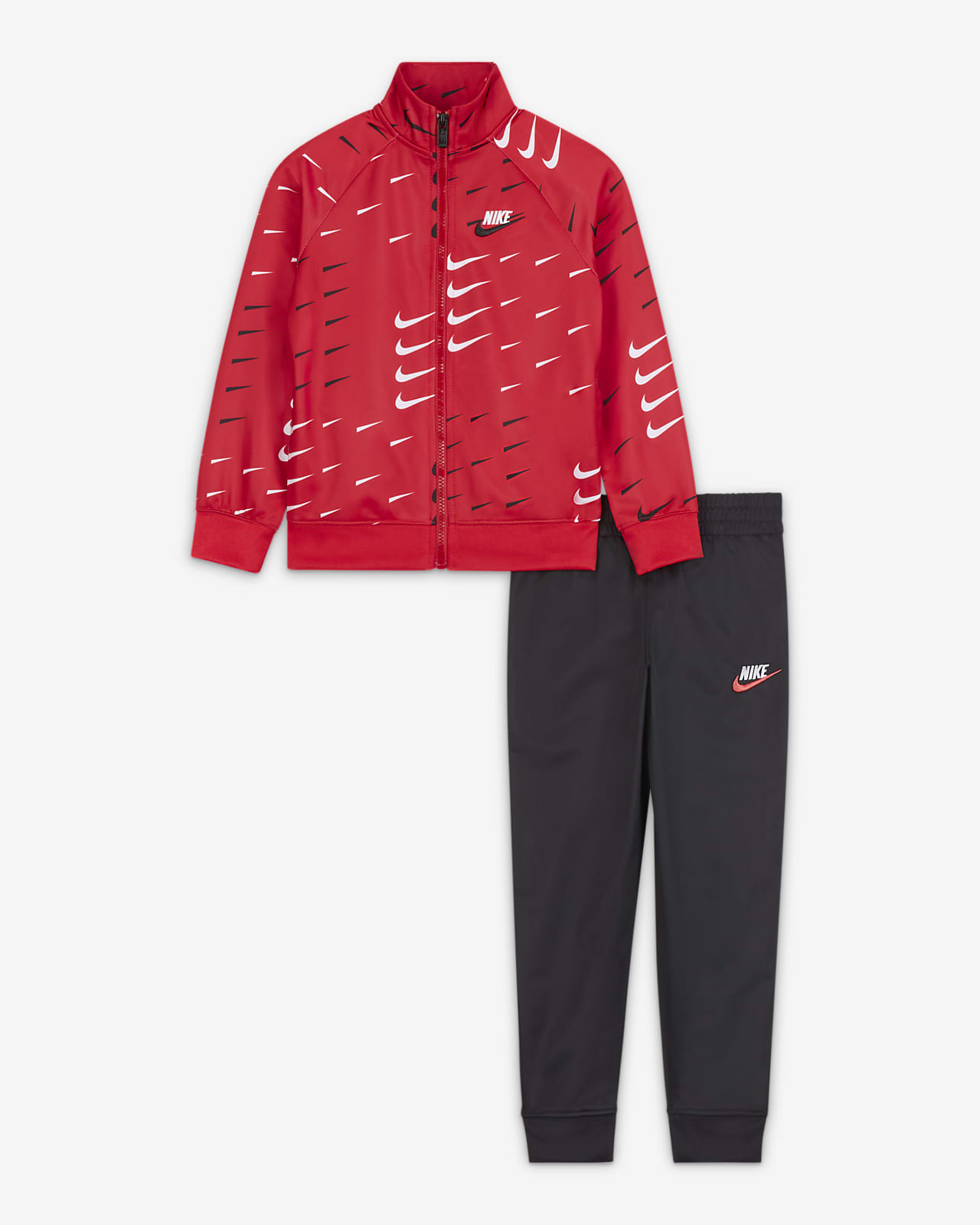 red nike tracksuit kids