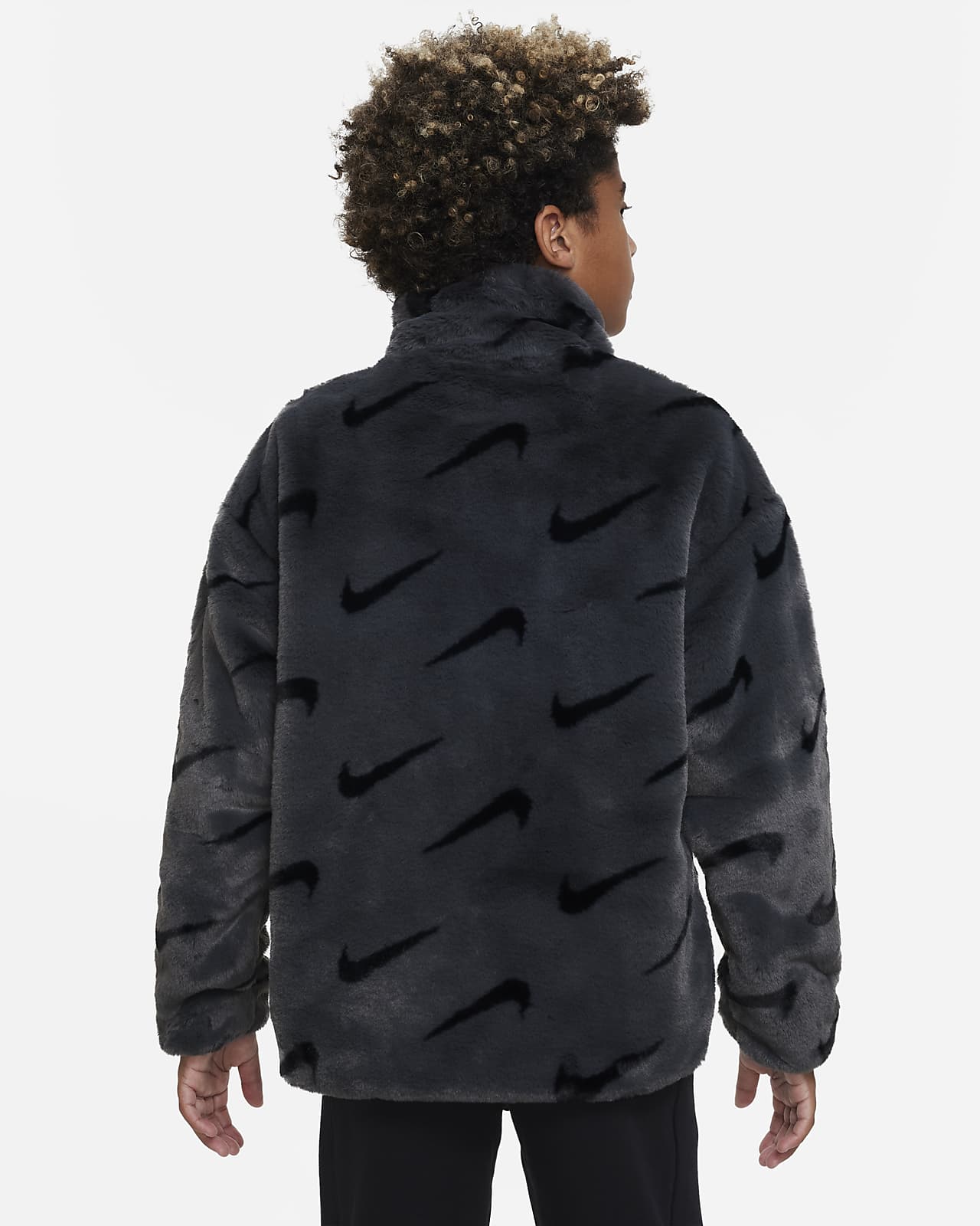 Nike Sportswear Big Kids' Faux Fur Jacket. Nike.com