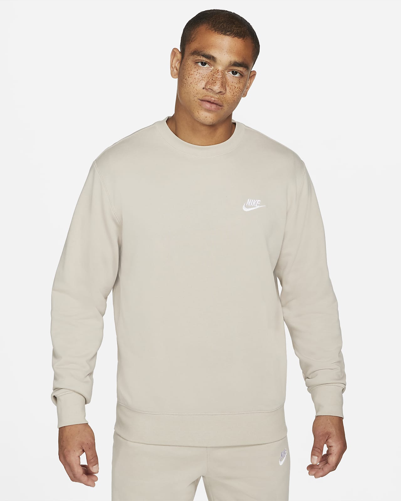 men's french terry crew nike sportswear