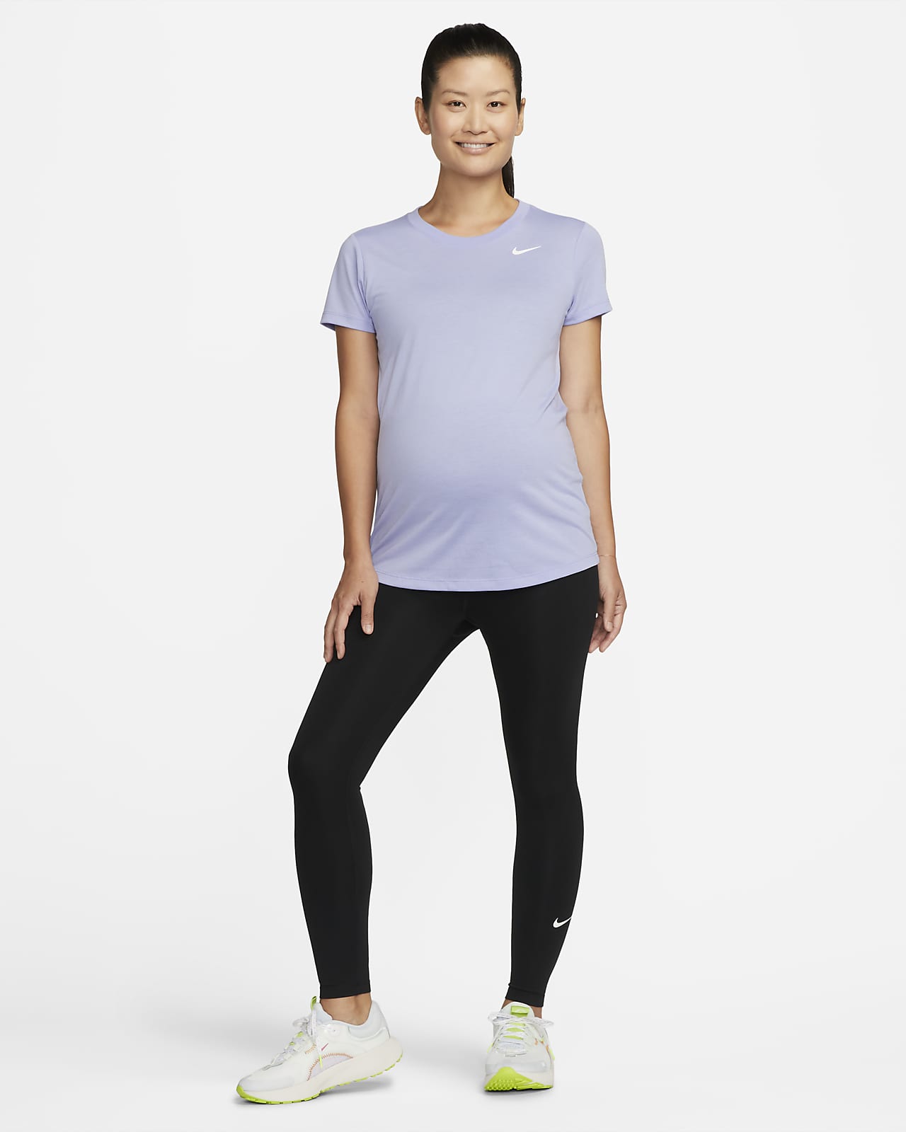 Nike One Dri-FIT Maternity Shorts Black/White