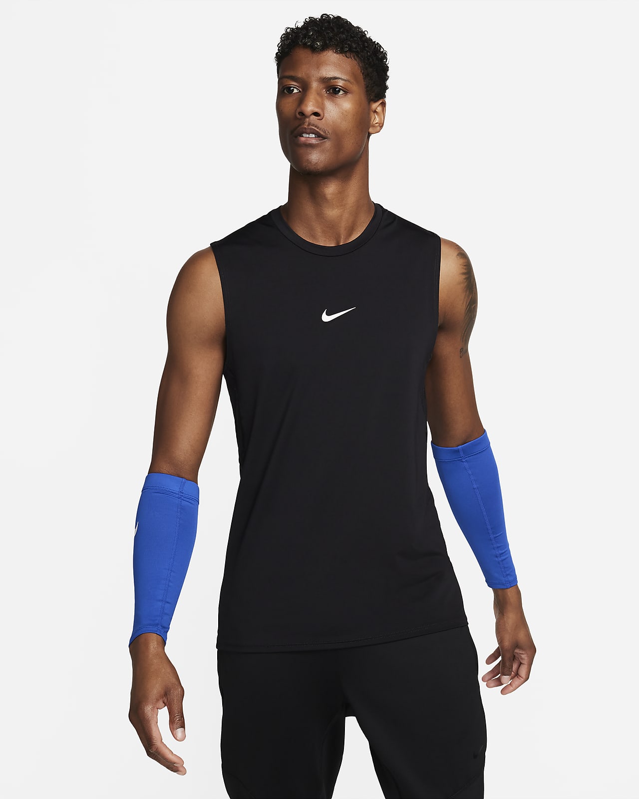 Nike Pro Dri-fit Shivers Sleeve White | Black