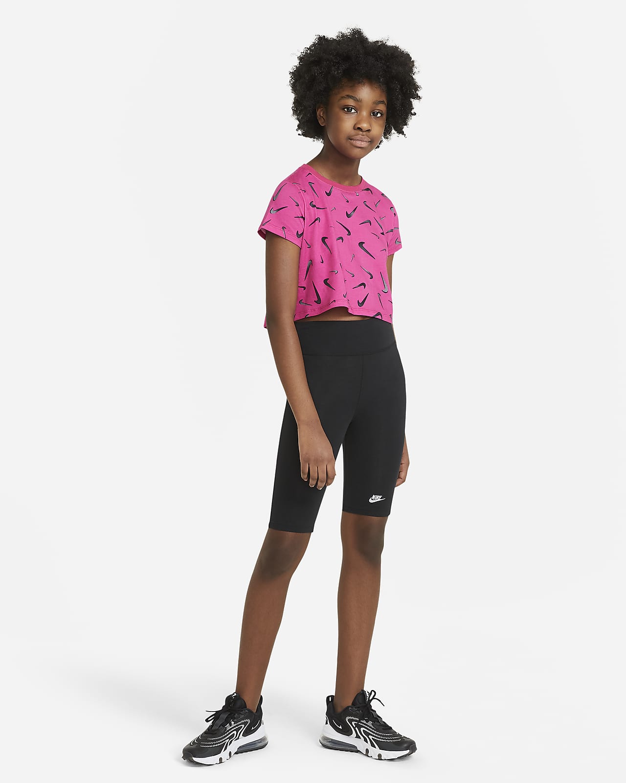 Nike Air Older Kids' (Girls') High-Waisted Flared Leggings. Nike LU
