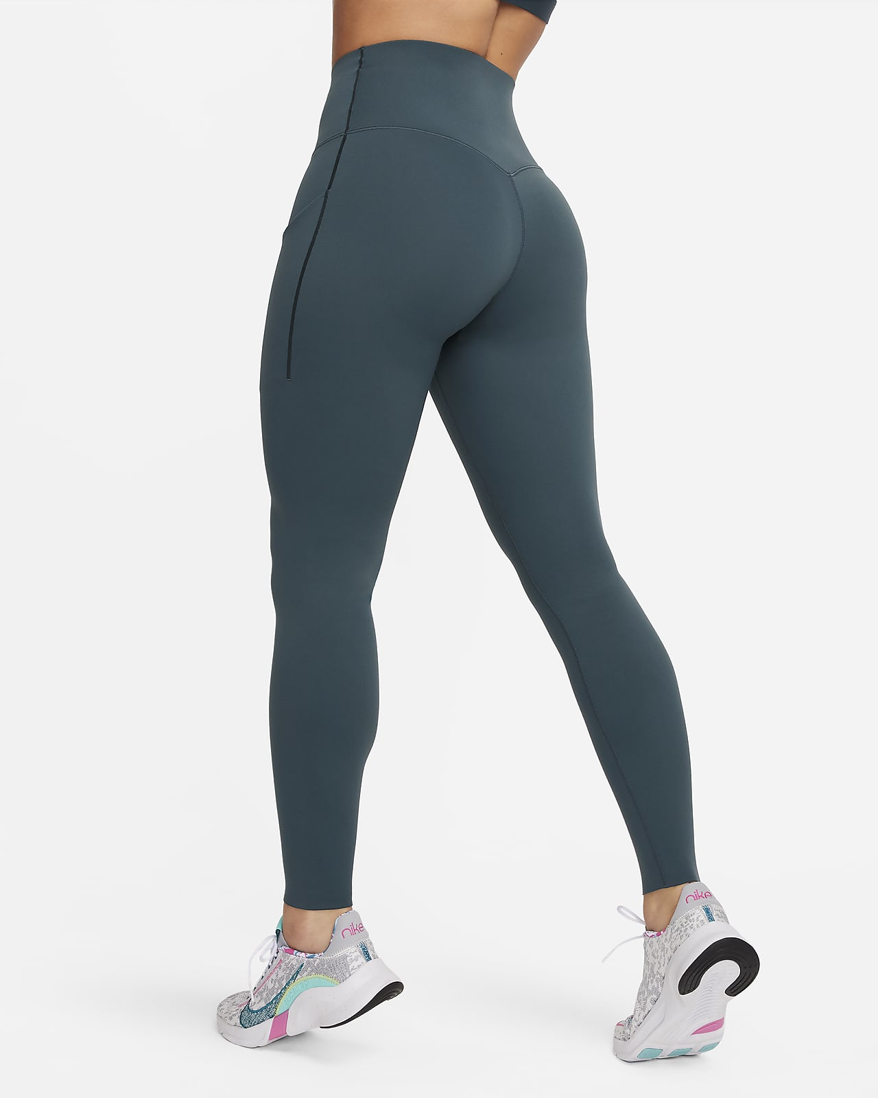 Legging court taille haute à maintien normal avec poches Nike Universa pour  femme