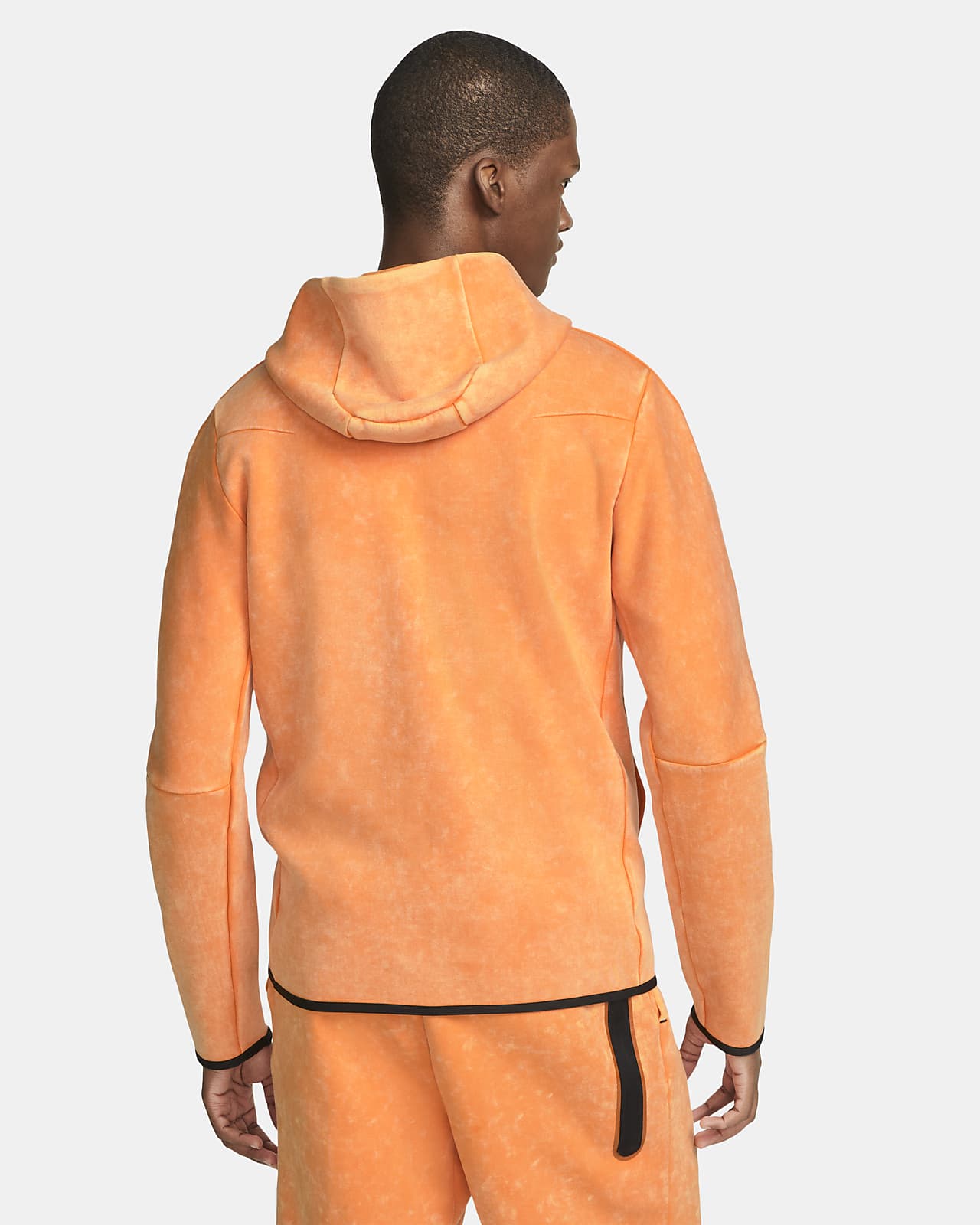 Felpa délavé con cappuccio e zip a tutta lunghezza Nike Sportswear Tech  Fleece – Uomo. Nike IT