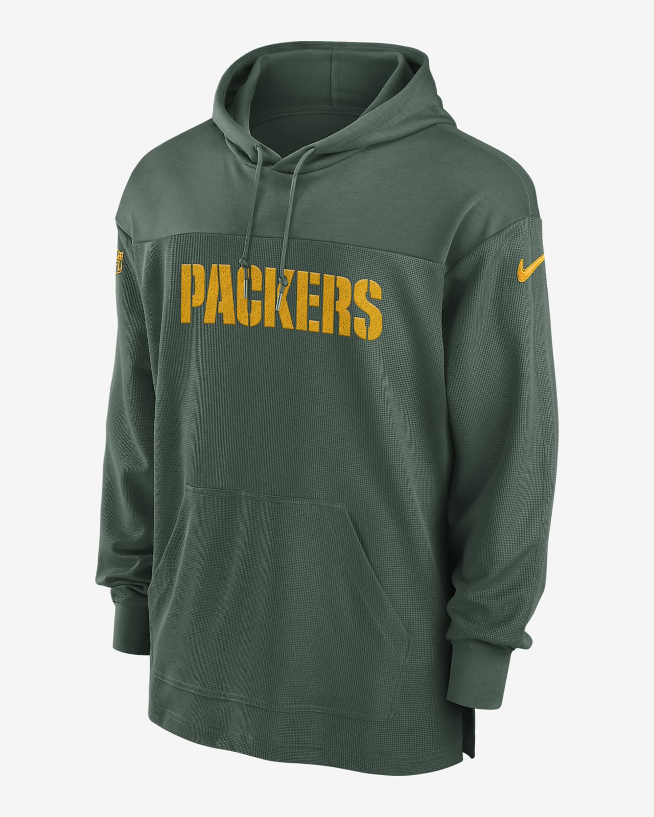 Nike NFL Green Bay Packers Long Sleeve Pullover Tee Shirt Gray
