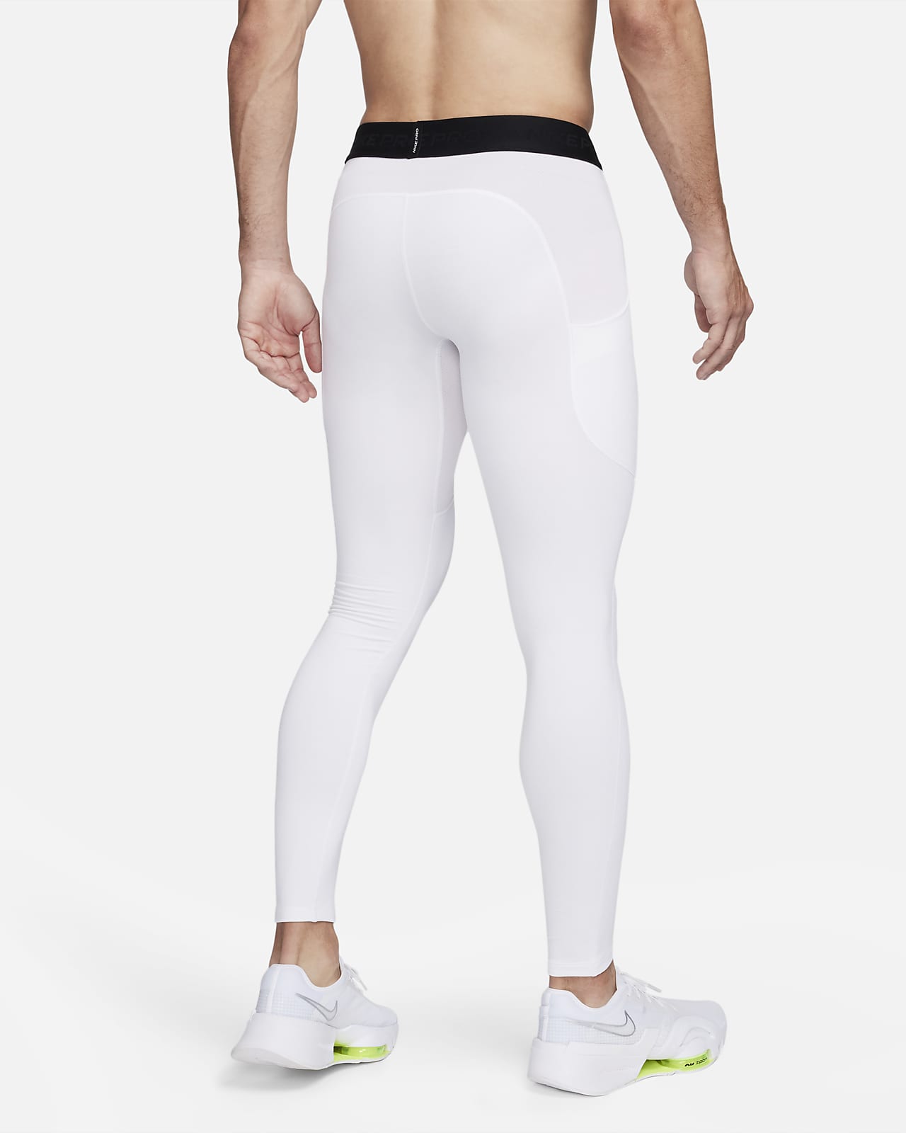 New Nike Women's Pro Hyperwarm Training Tights Small White/Black