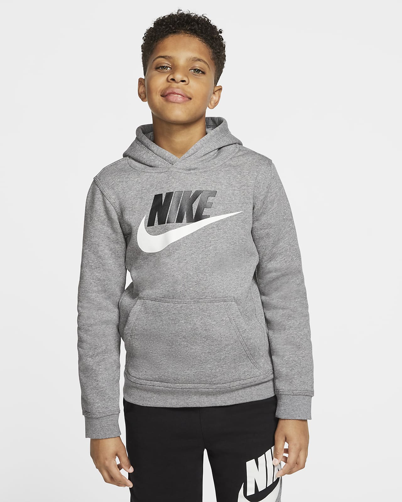 Nike Sportswear Club Hoodie. Kids\' Pullover Big Fleece