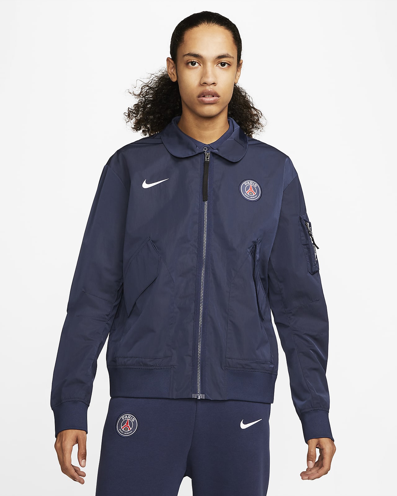 Chamarra bomber sin para hombre Paris Saint-Germain. Nike.com