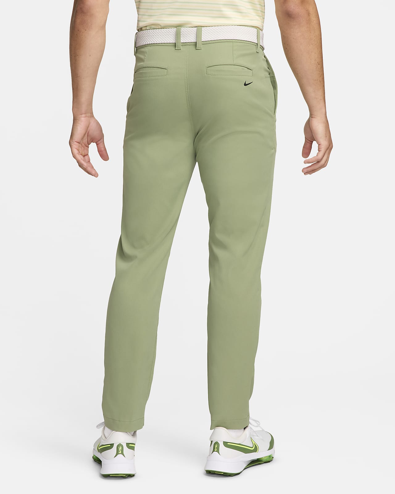 Men's Stretch Golf Pants Slim Fit Quick Dry Pants - Army Green / S
