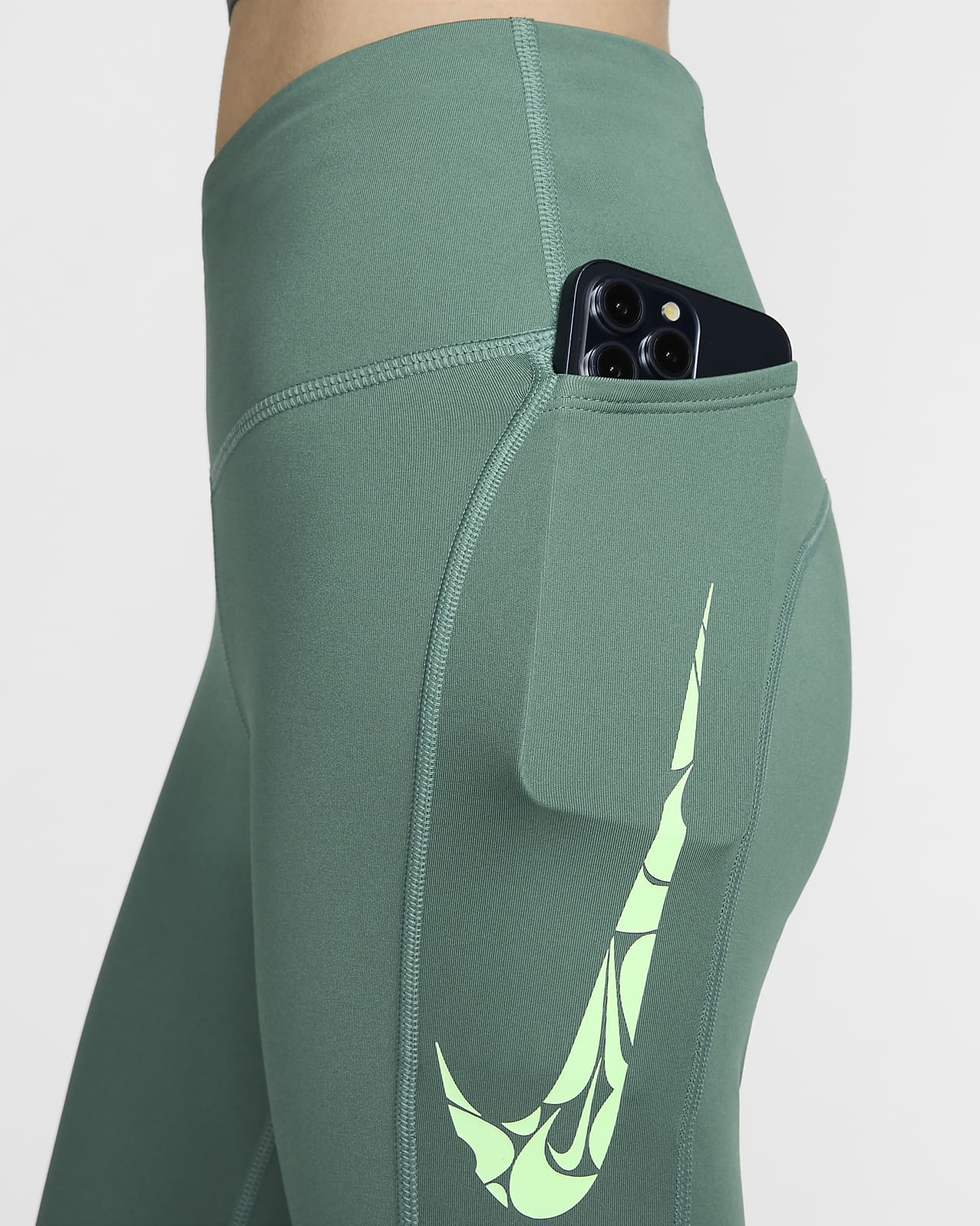 Nike Fast Women's Mid-Rise 7/8 Running Leggings with Pockets. Nike JP