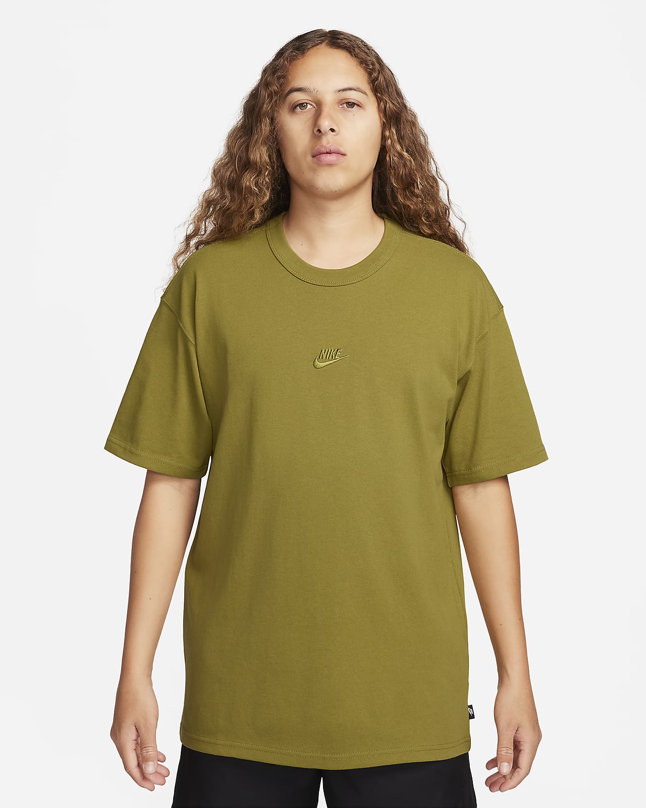 Nike khaki cheap t shirt