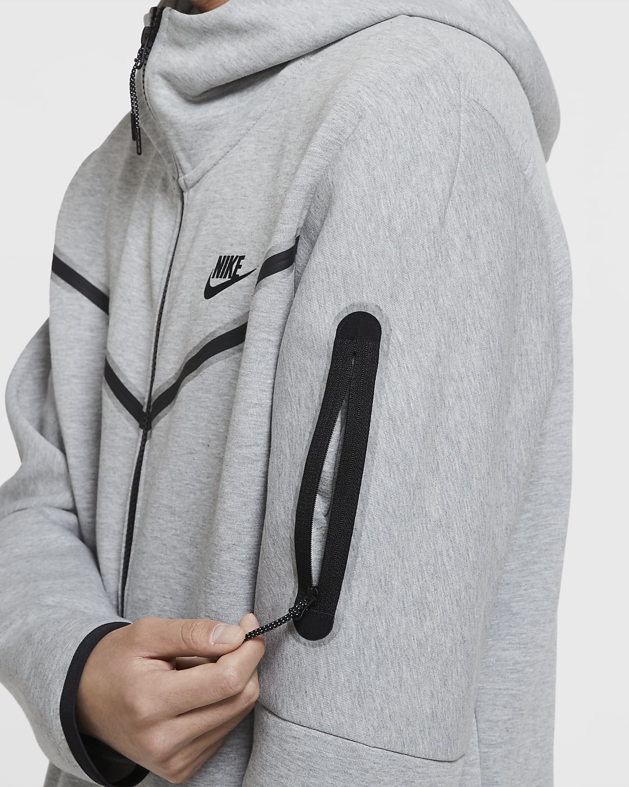 Nike Mens Tech Fleece Full Zip Hoodie  Available at DICKS