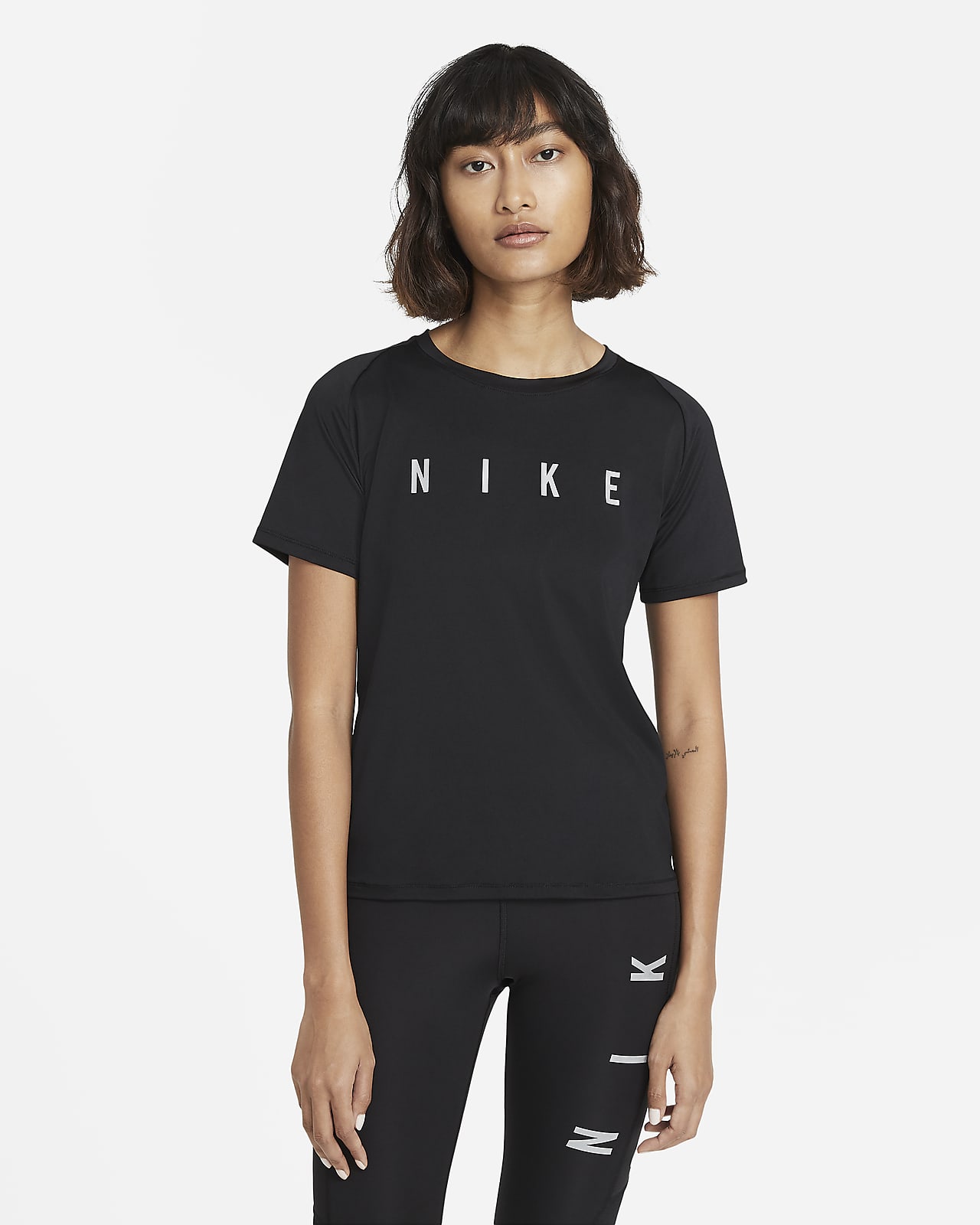 Nike Miler Run Division Kurzarm Laufoberteil Fur Damen Nike Lu