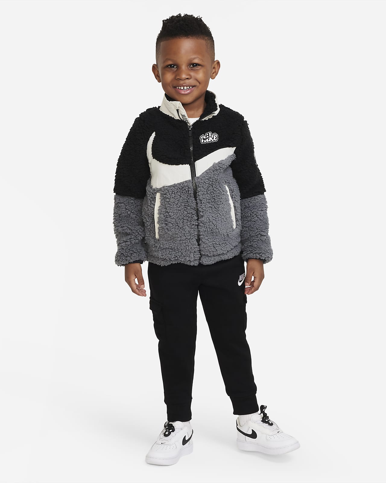 Nike Sherpa Jacket Toddler Jacket. Nike GB