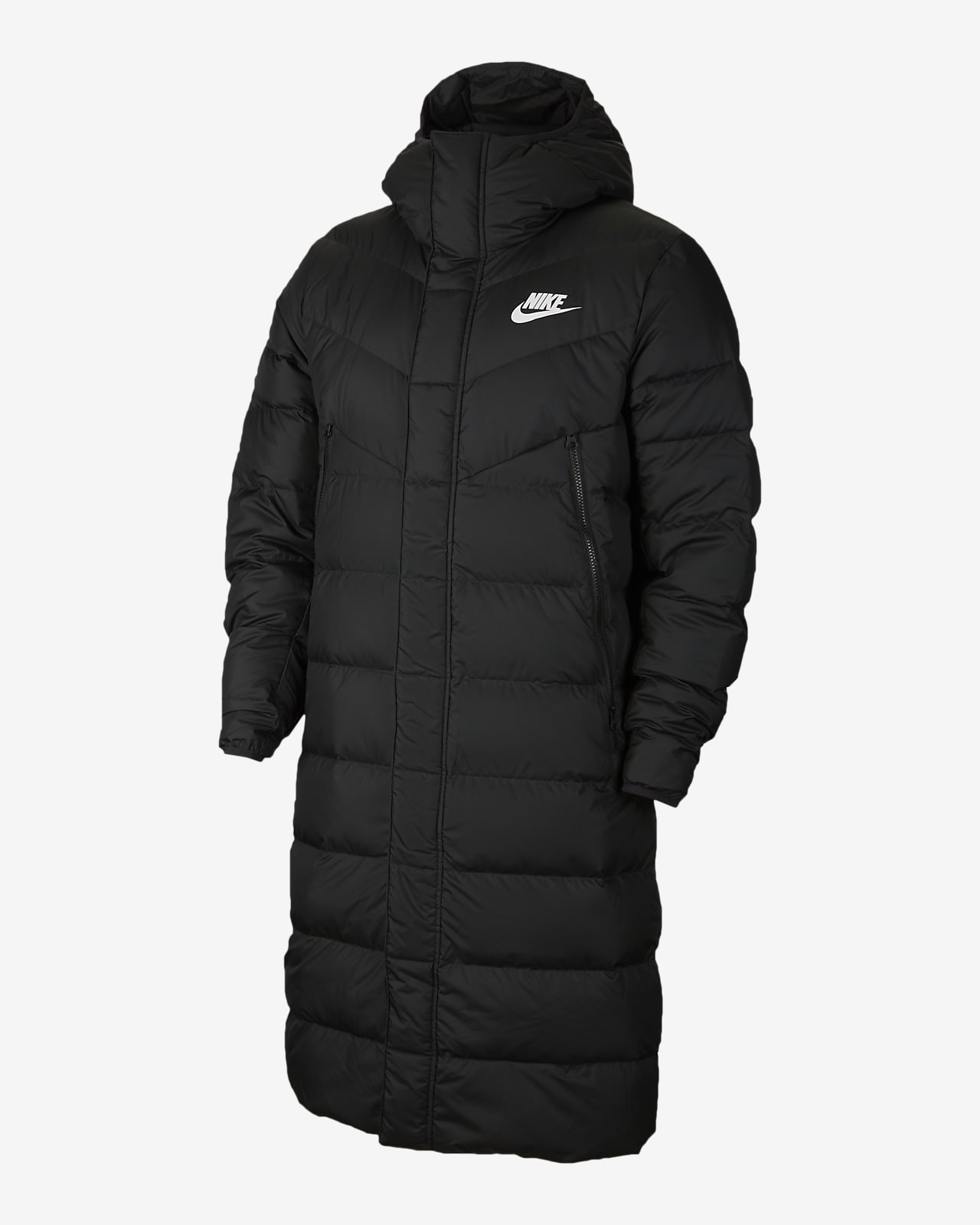 Nike Sportswear Down Fill Windrunner Parka met capuchon voor NIKE SPORTSWEAR WINDRUNNER DOWN FILL JAS ZWART HEREN