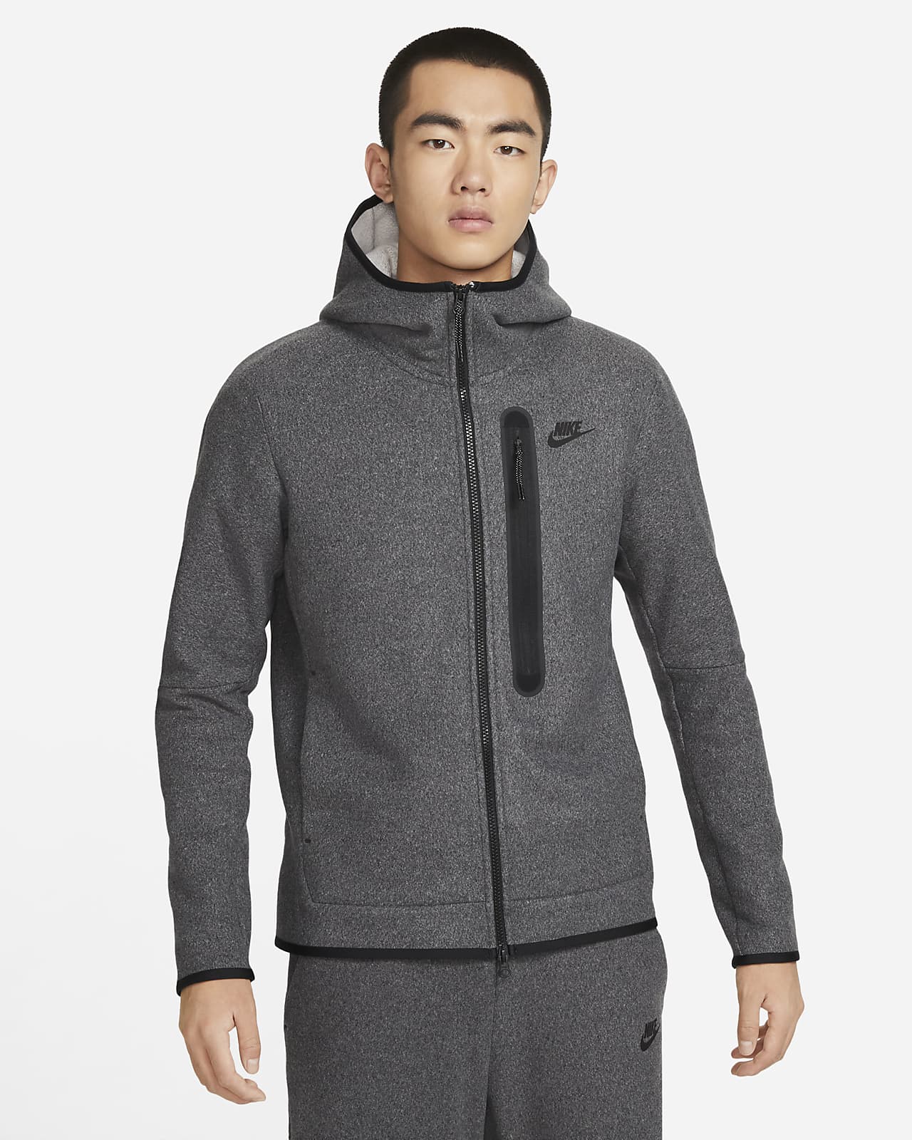 Nike Sportswear Tech Fleece Men's Full-Zip Winterized Hoodie. Nike JP