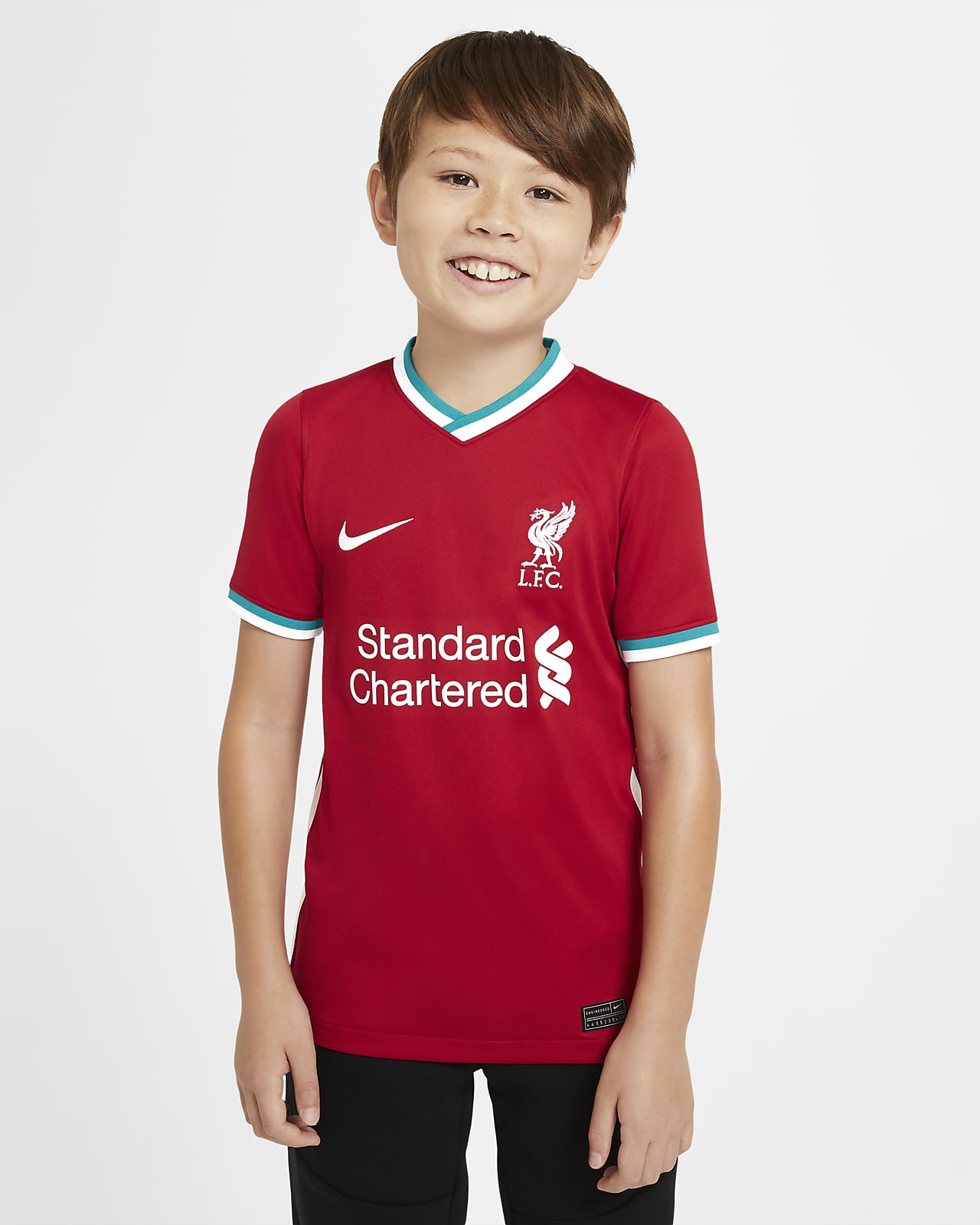 Liverpool Fc 2020 21 Stadium Home Older Kids Football Shirt Nike In