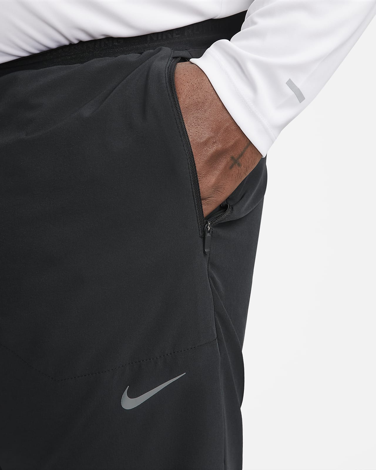 Nike DriFit academy set Graphite  12 zip  trousers