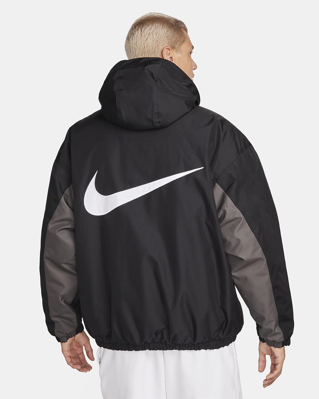 Nike Solo Swoosh Grey Sweatpants - Puffer Reds