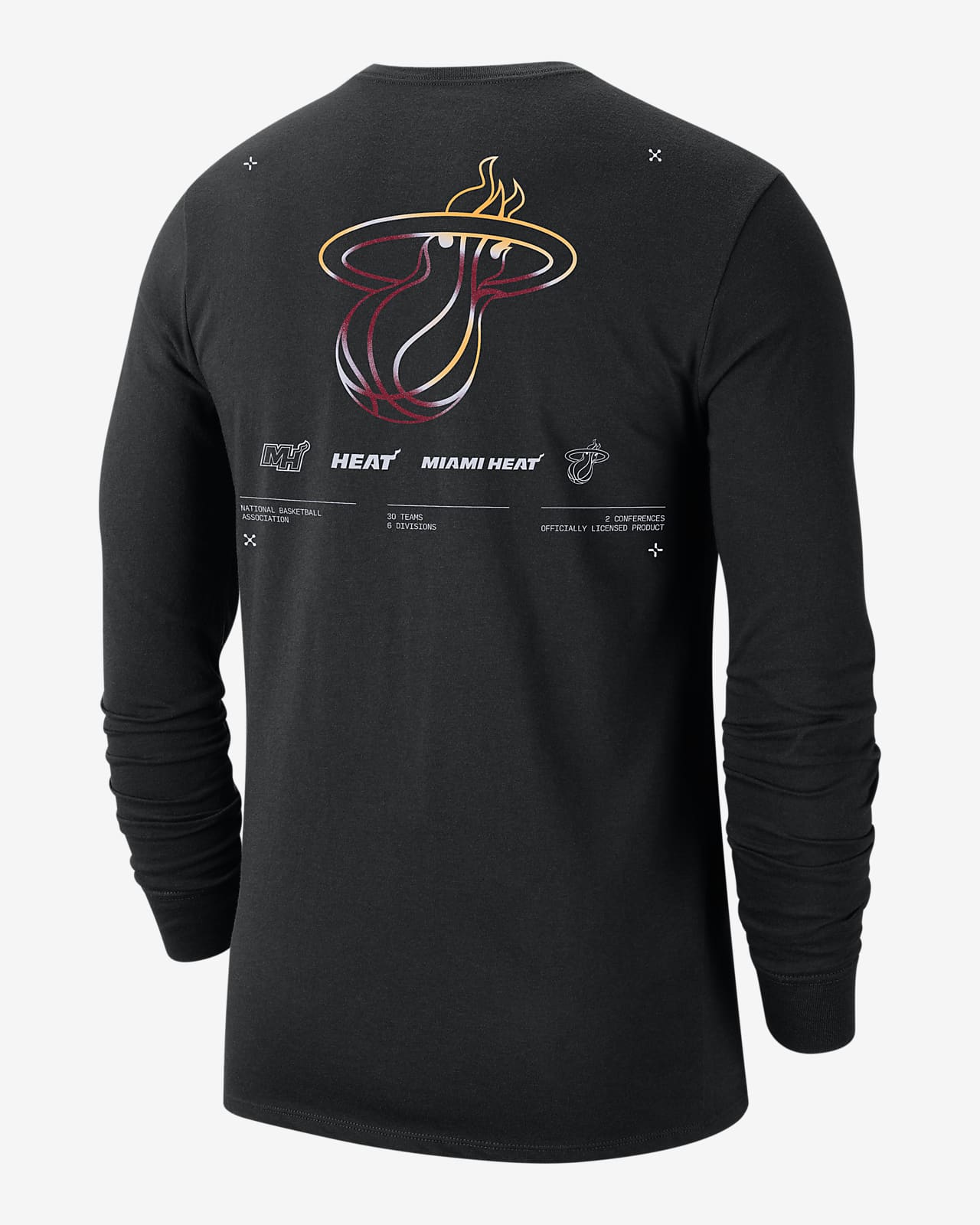 Miami Heat City Edition Men's Nike NBA Long-Sleeve T-Shirt