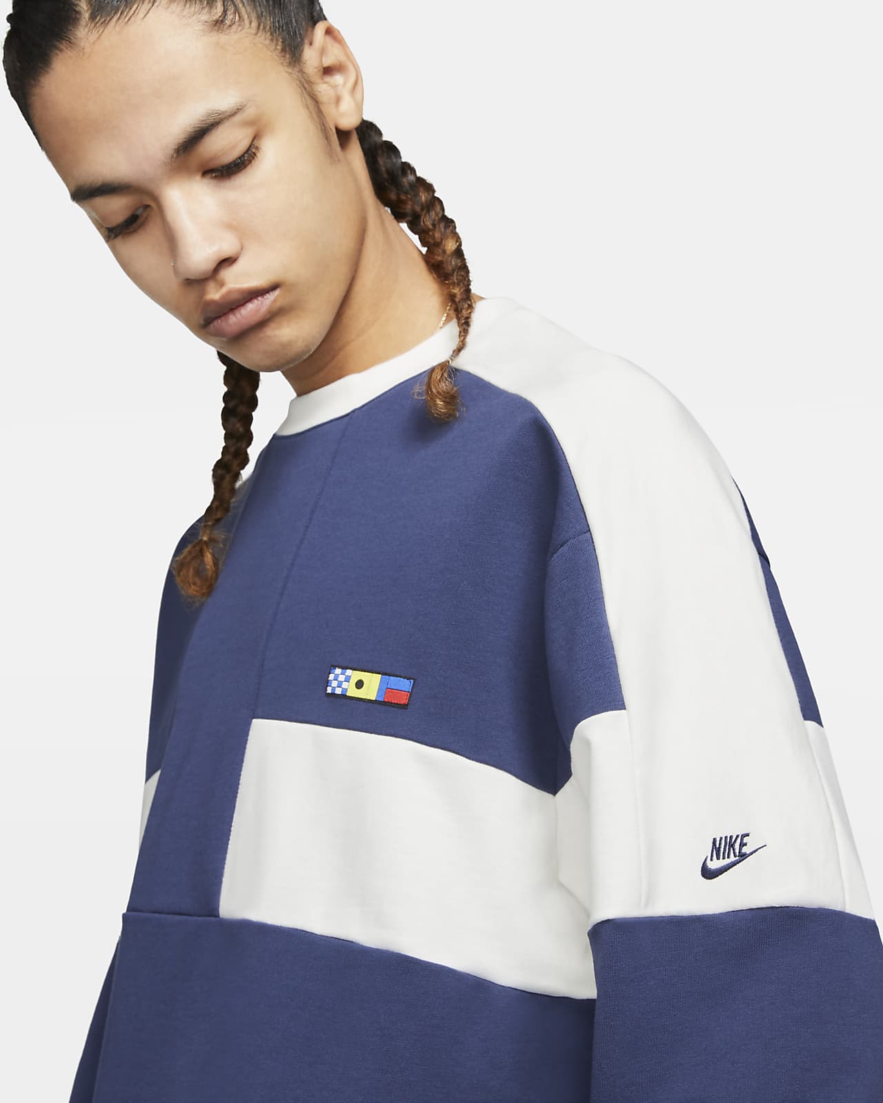 men's french terry crew nike sportswear