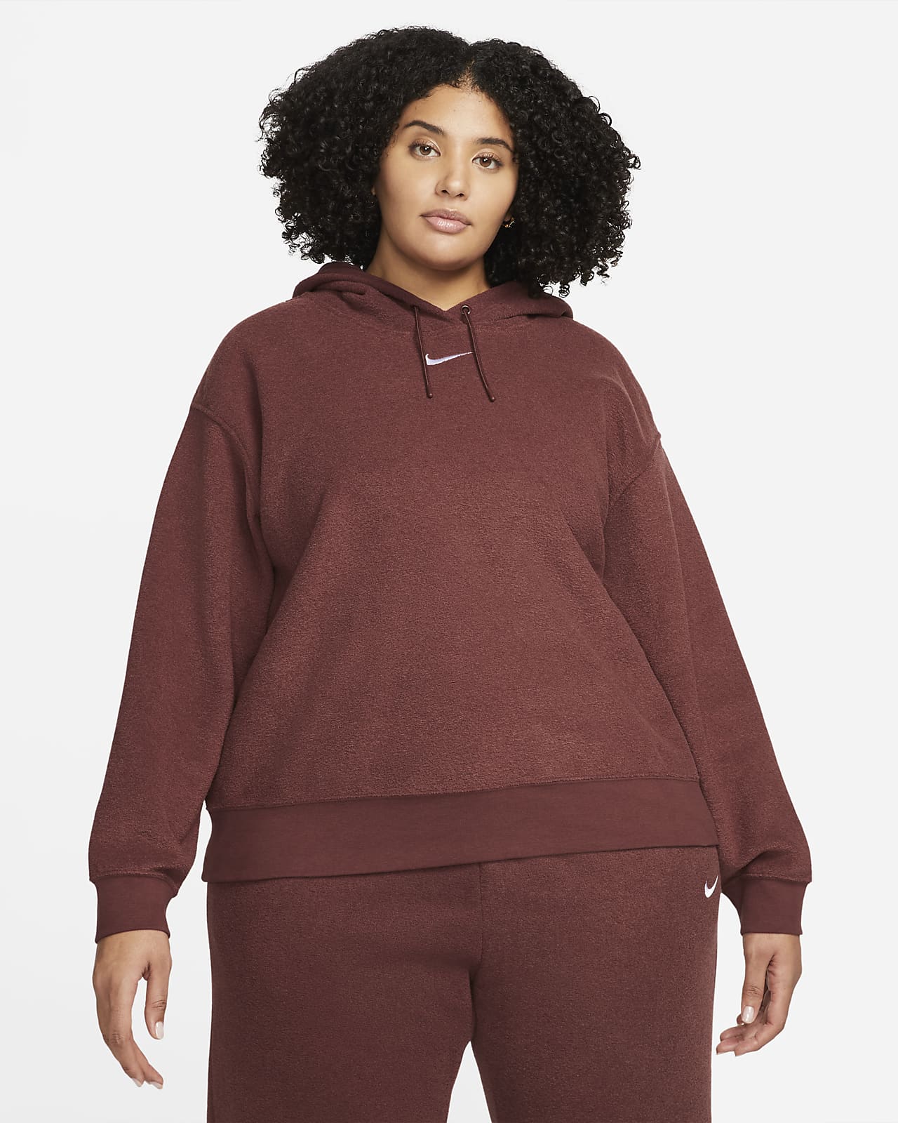Nike Sportswear Essentials Sudadera suave con capucha (Talla grande) - Mujer