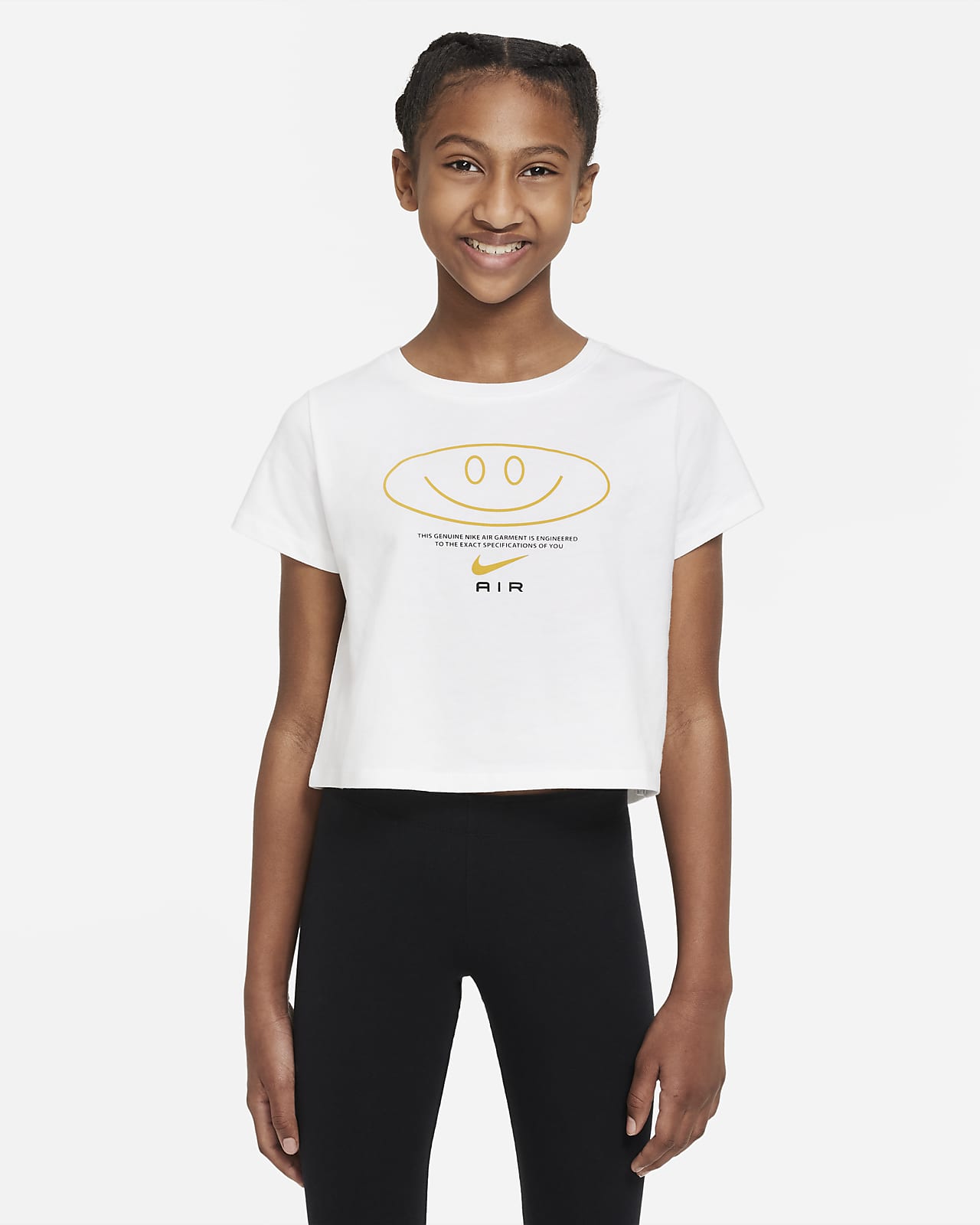 T-Shirt σε κοντό μήκος Nike Air για μεγάλα κορίτσια