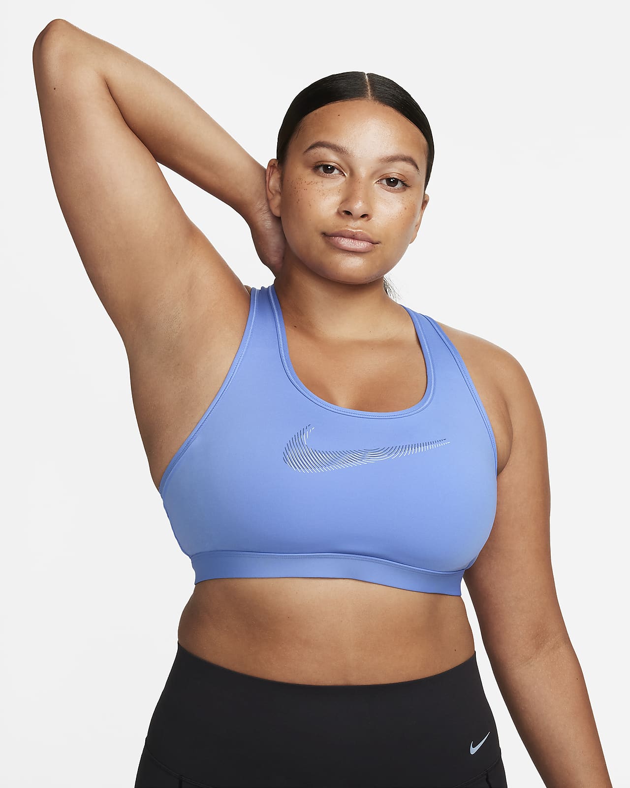 Nike Swoosh Medium-Support Women's Padded Graphic Sports Bra. Nike AT