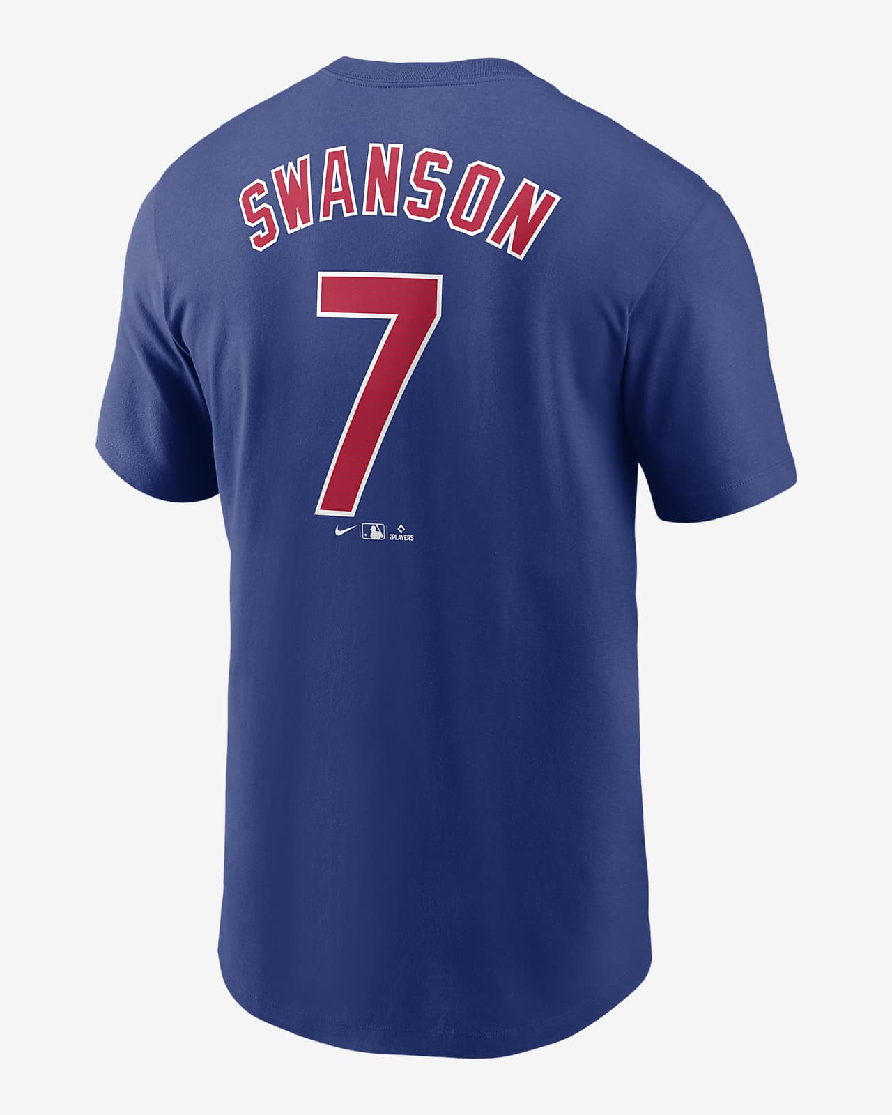 Dansby Swanson Chicago Cubs Fuse Men's Nike MLB T-Shirt
