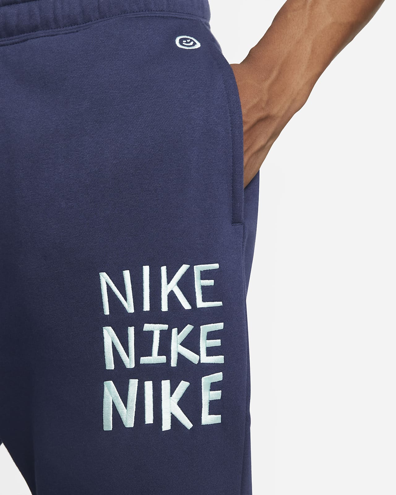 mens nike tape joggers