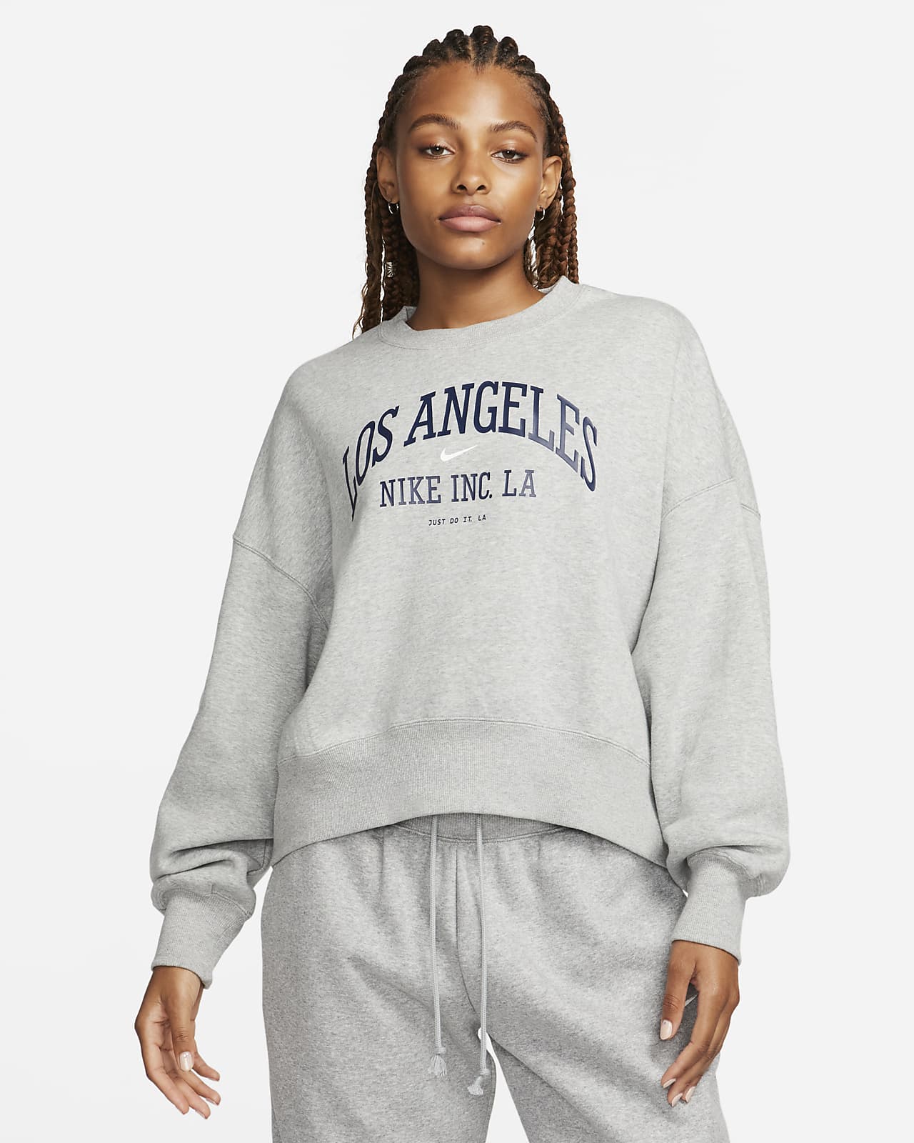 Nike Sportswear Phoenix Fleece Women's Over-Oversized Crew-Neck Graphic Sweatshirt