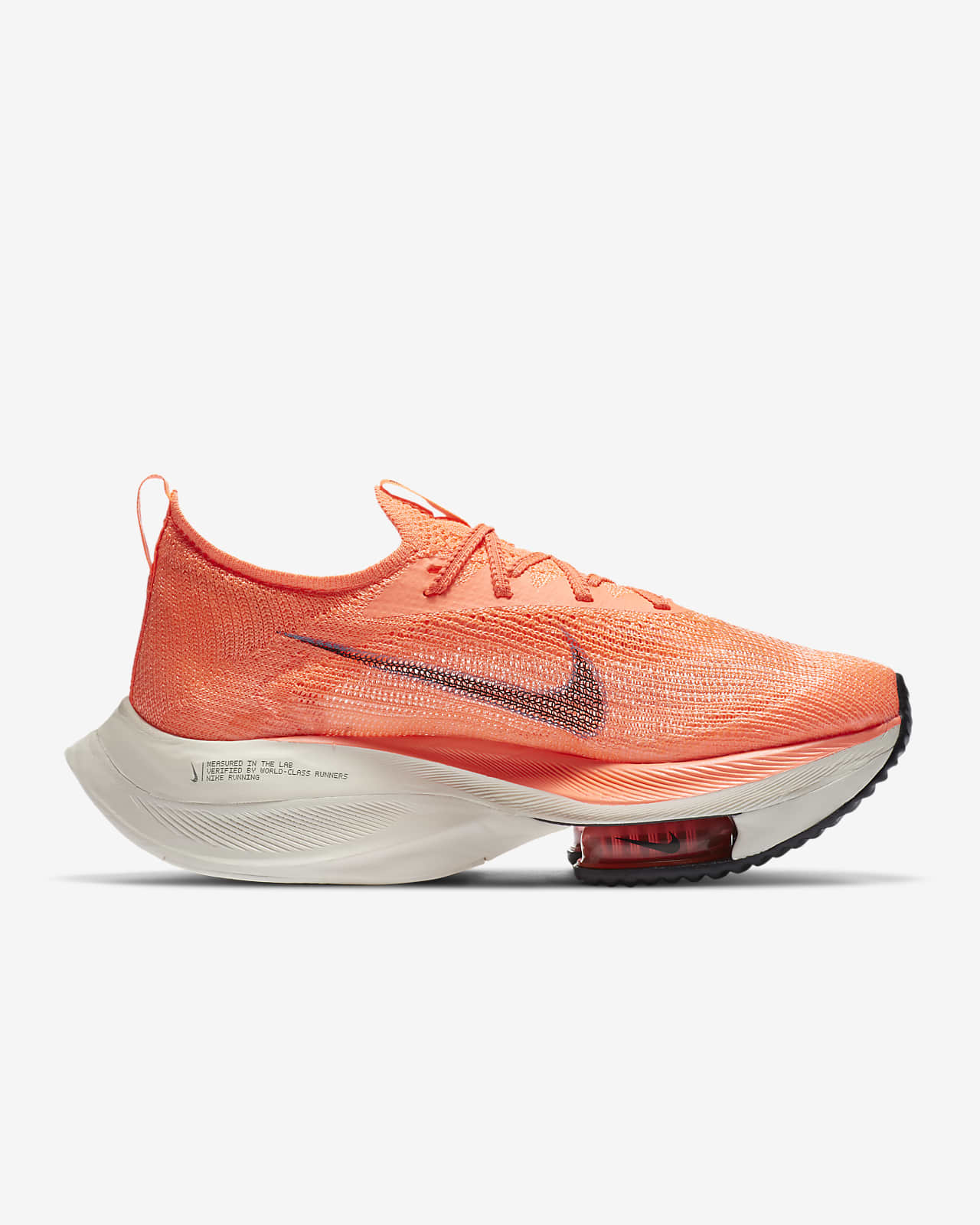 Nike Air Zoom Alphafly NEXT% konkurransesko til dame. Nike NO ZoomX Vaporfly Next% Joggesko Mango