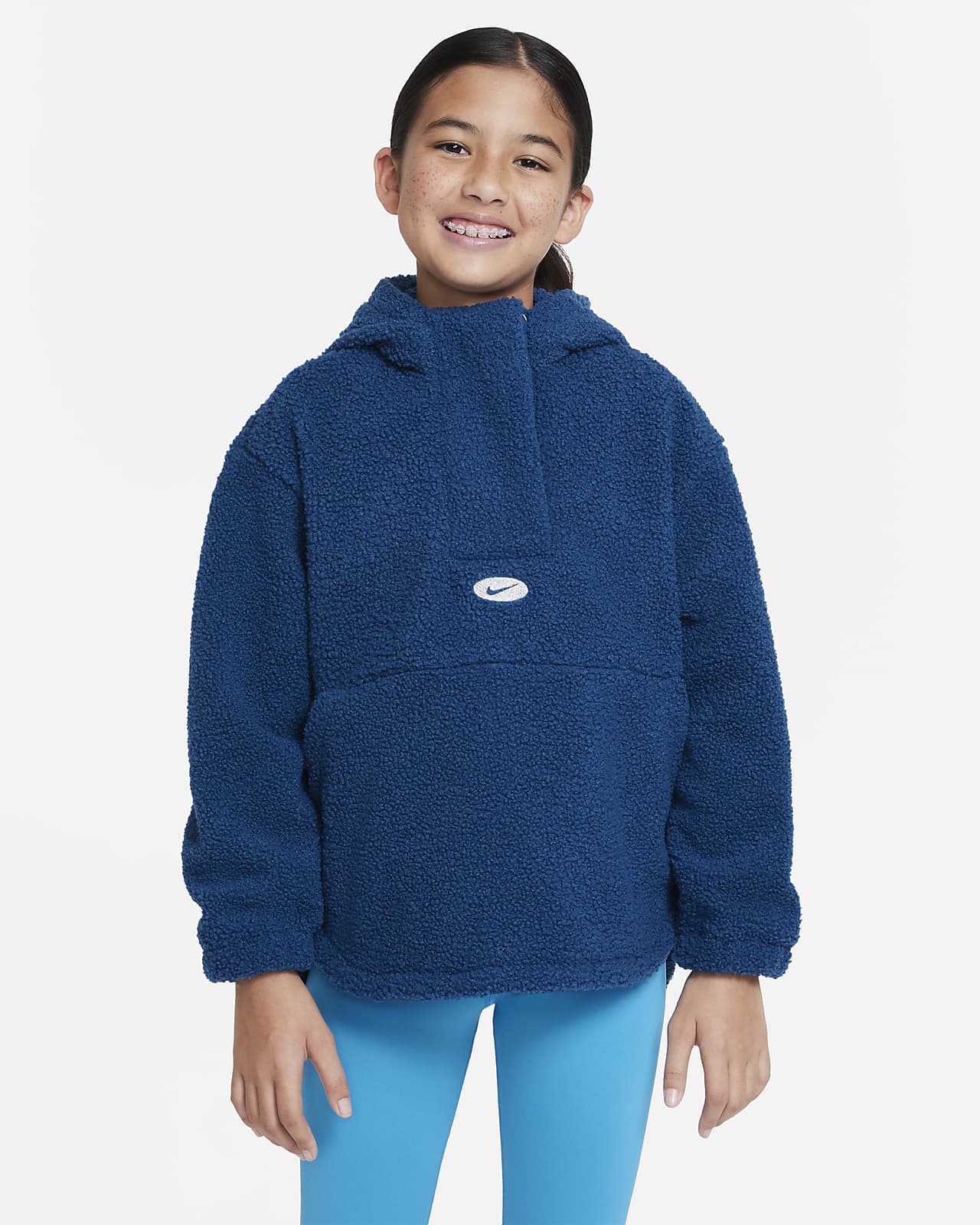Nike Therma-FIT Icon Clash Winterjack met korte rits voor meisjes. Nike NL
