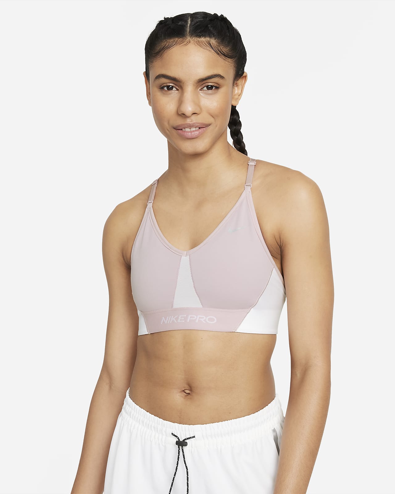 nike pro indy longline sports bra