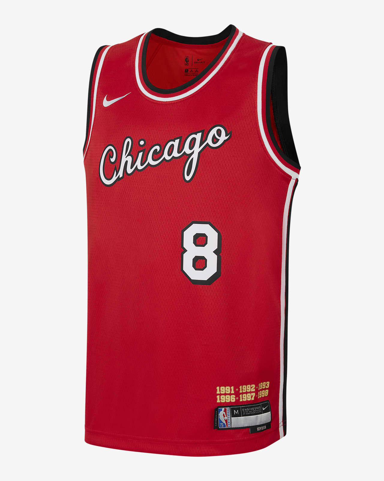 Chicago Bulls Nike Swingman NBA-jersey met Dri-FIT voor kids