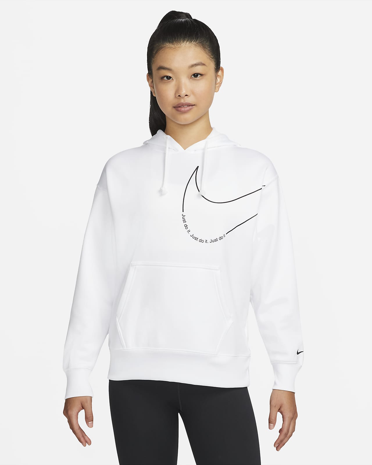nike therma white hoodie