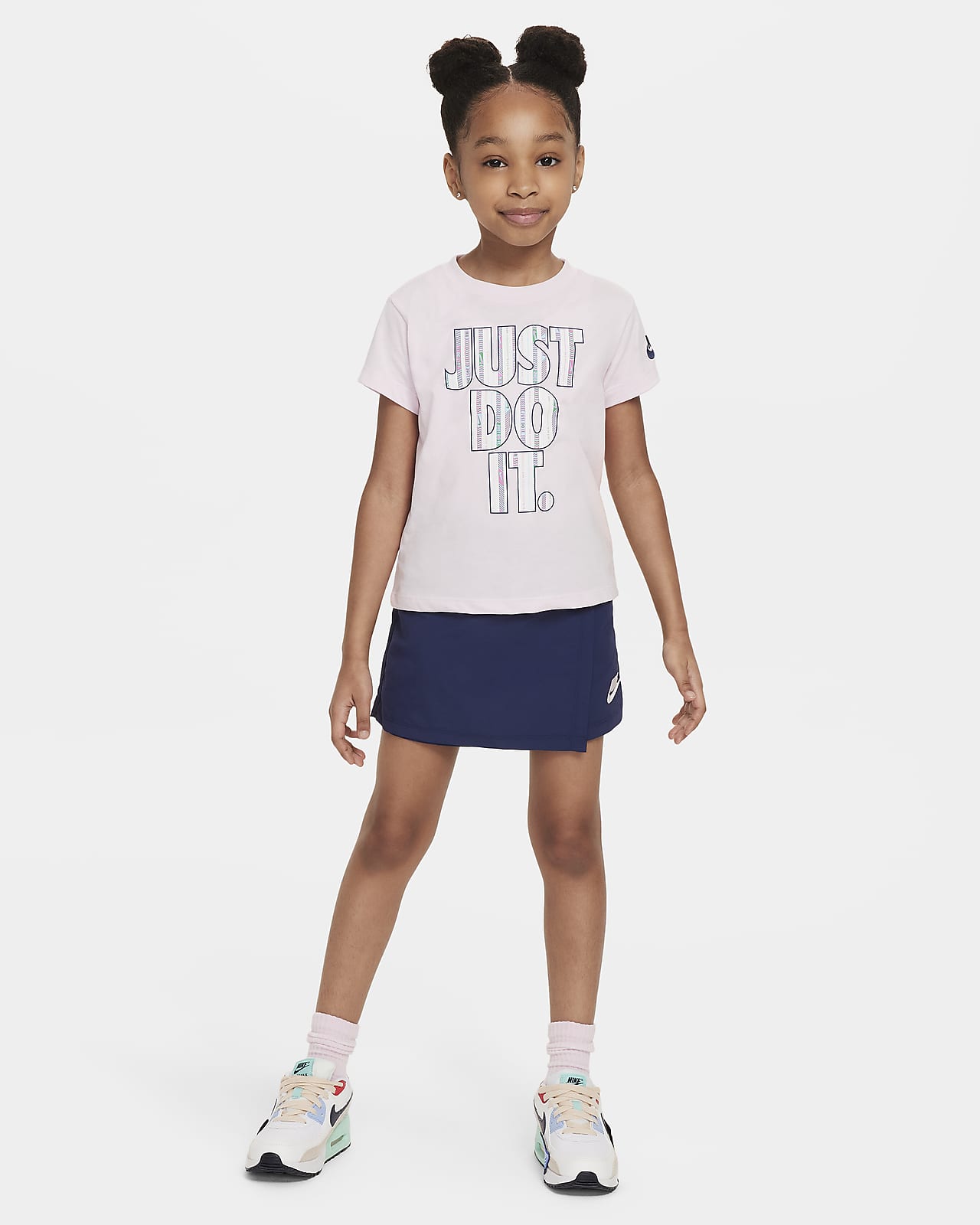 Conjunto de skort para niñas talla pequeña Nike Happy Camper