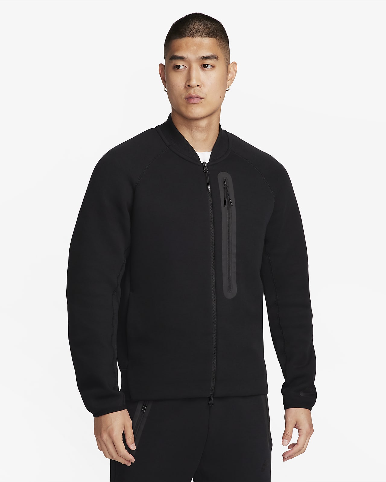 เสื้อแจ็คเก็ตบอมเบอร์ผู้ชาย Nike Sportswear Tech Fleece