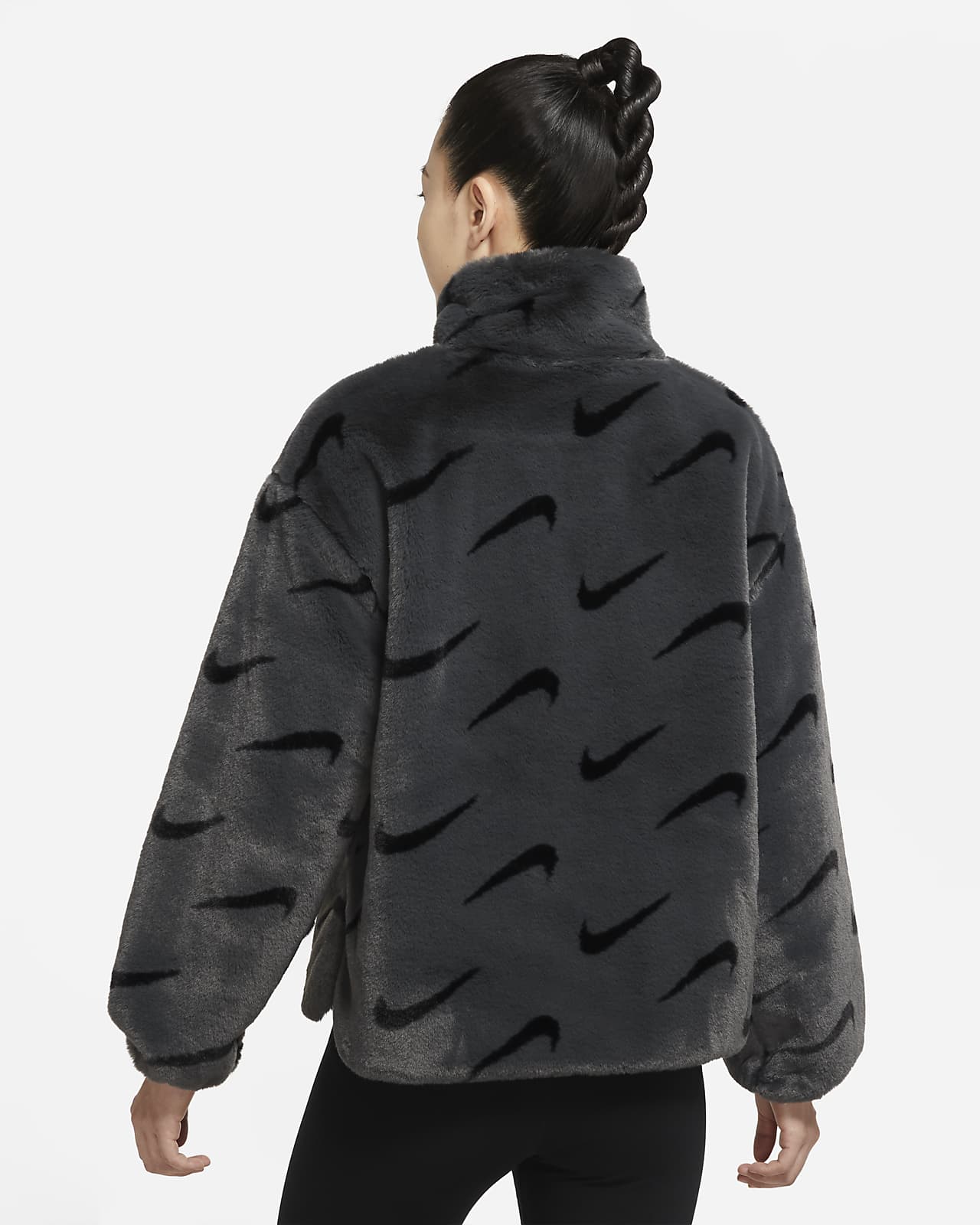 Women's nike sportswear plush faux fur jacket Clearance