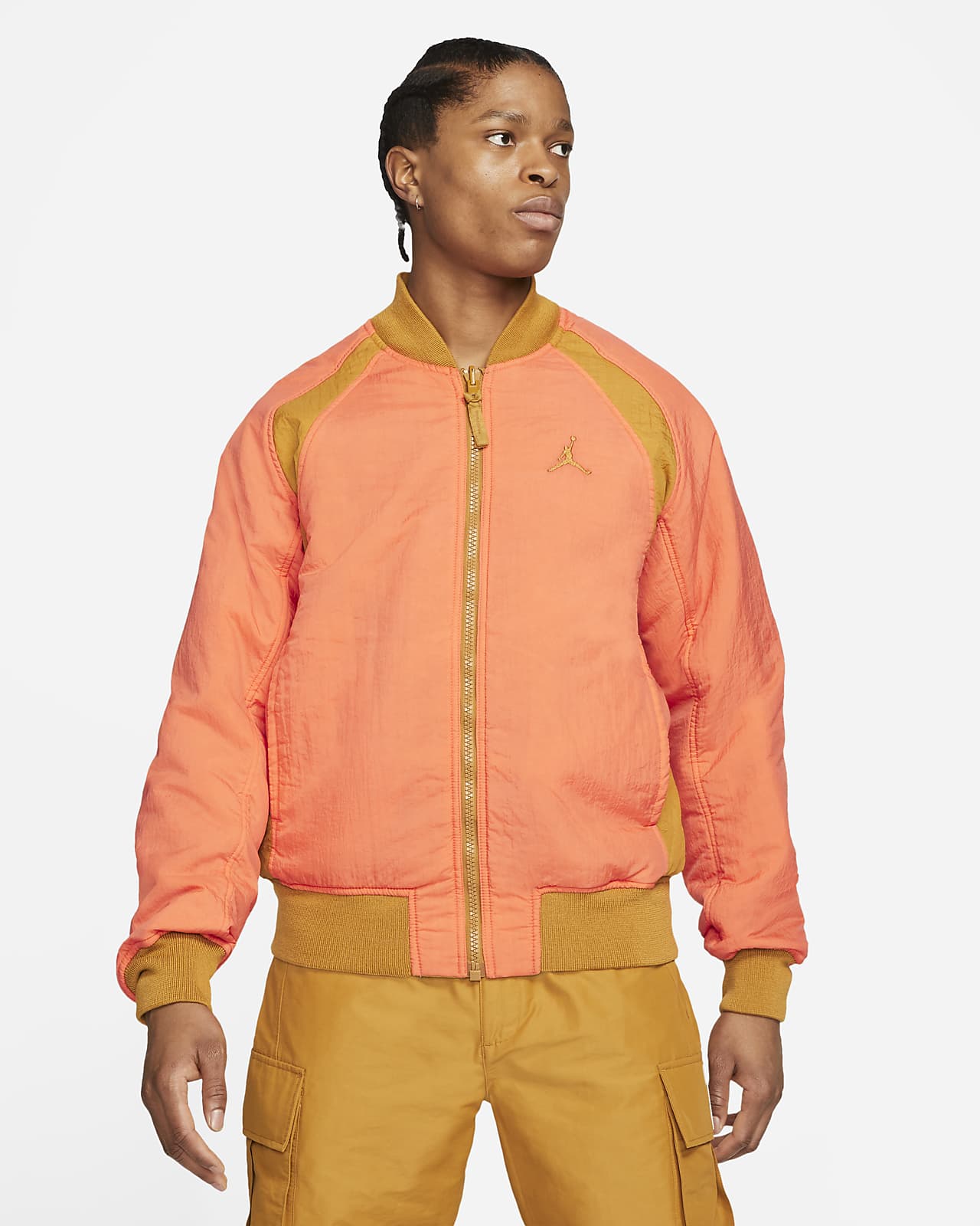 orange nike bomber jacket