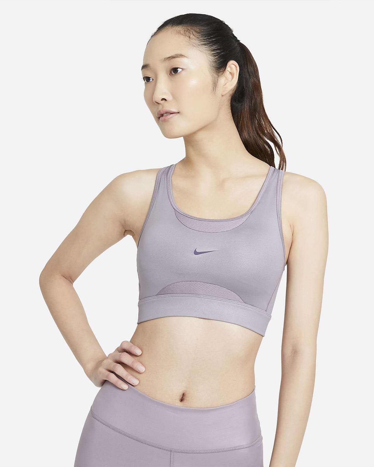 Nike公式 ナイキ スウッシュ ウィメンズ ミディアムサポート ワンピース パッド テクスチャード スポーツブラ オンラインストア 通販サイト
