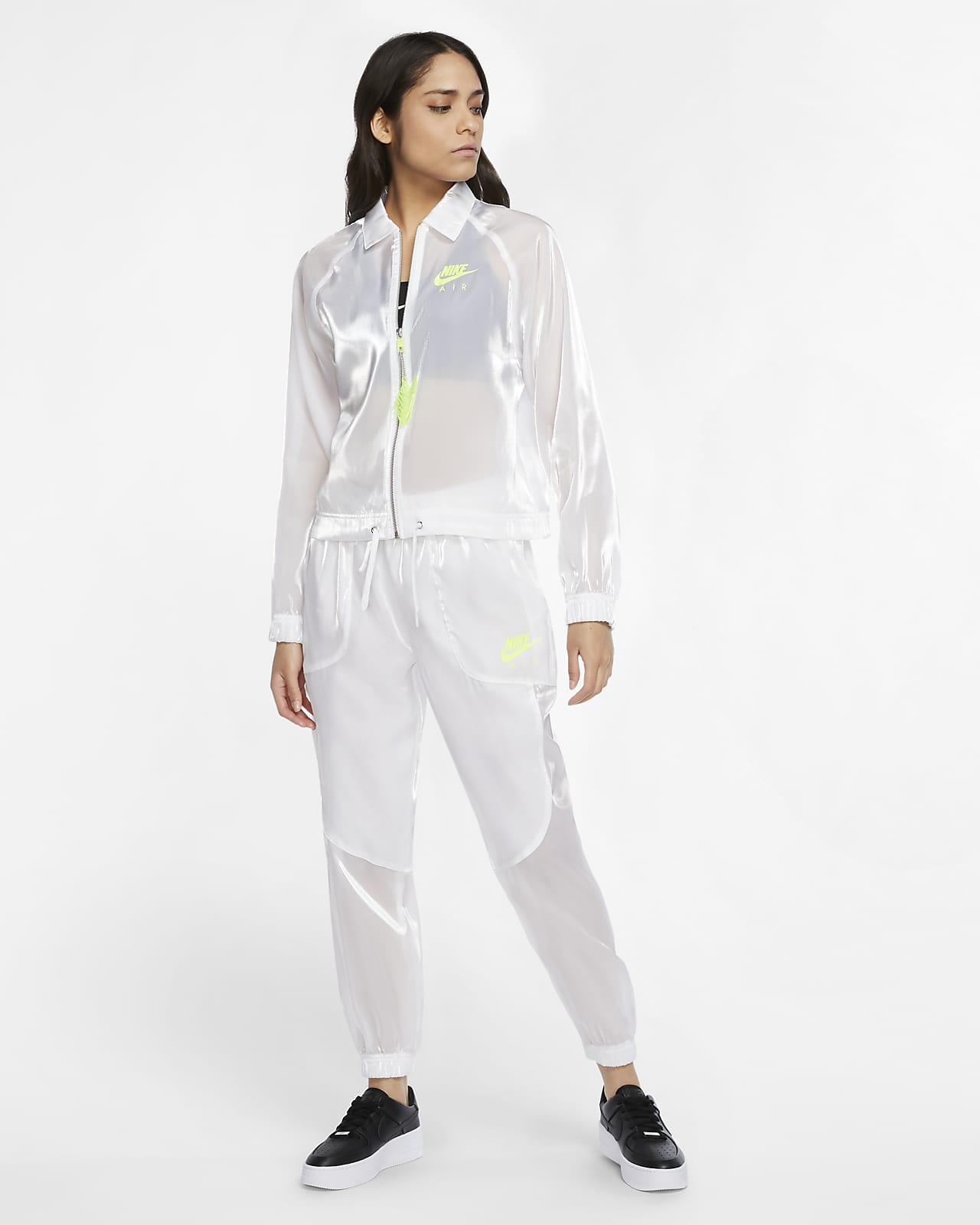 Chamarra de entrenador para mujer Nike Air. Nike MX