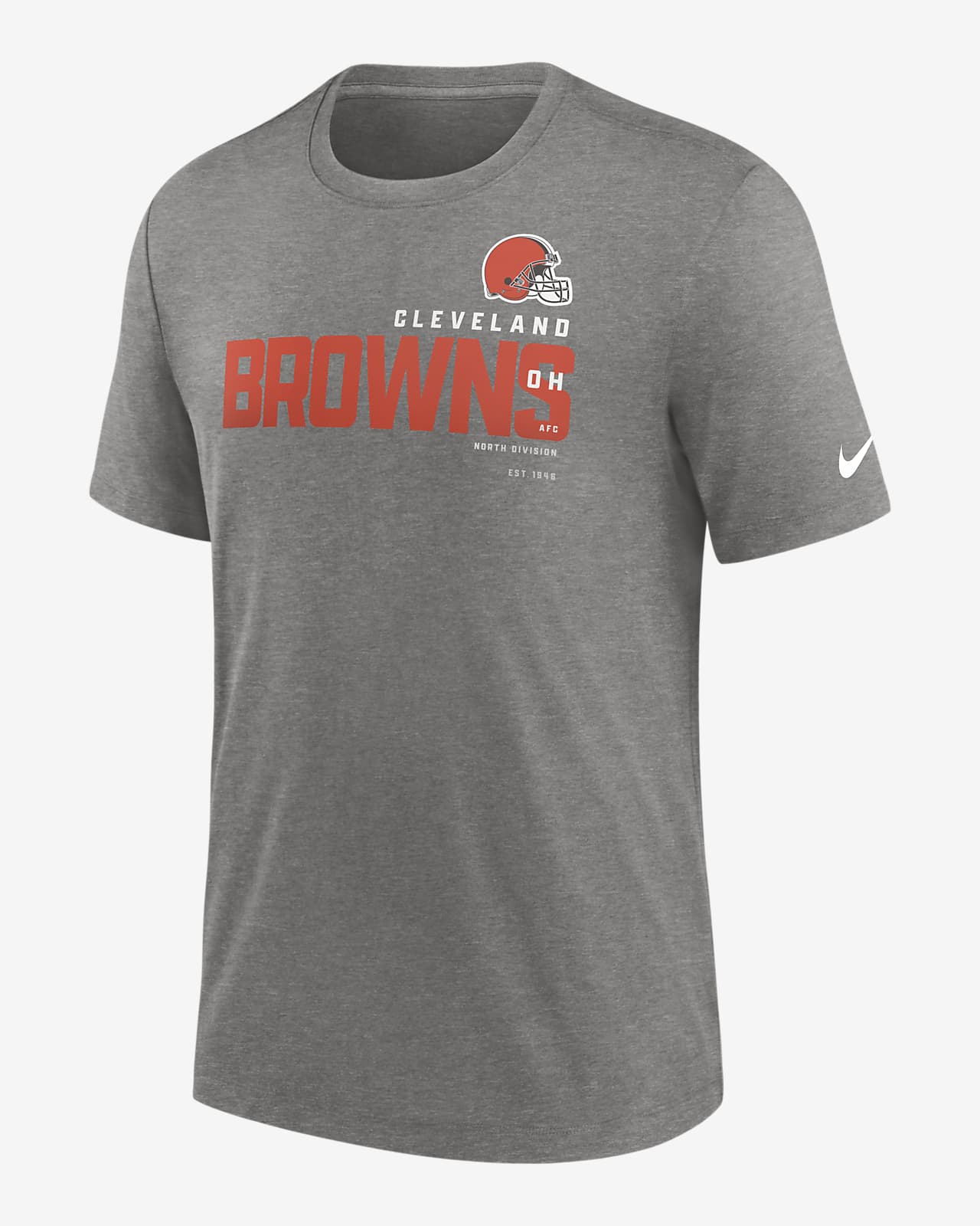 Nike Men's Team (NFL Cleveland Browns) T-Shirt in Grey, Size: Medium | NJFD06G93-052