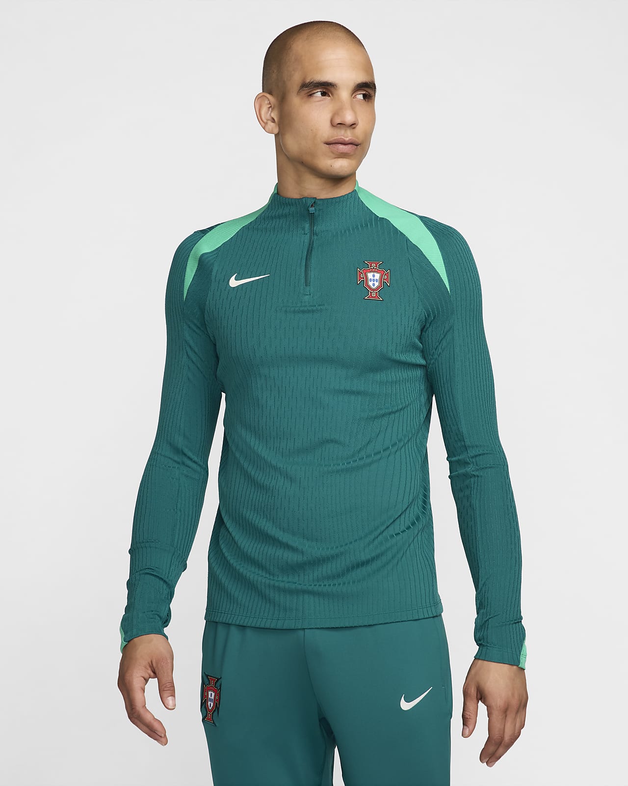 Portugal Strike Elite Nike Dri-FIT ADV Drill-Fußballoberteil aus Strickmaterial für Herren