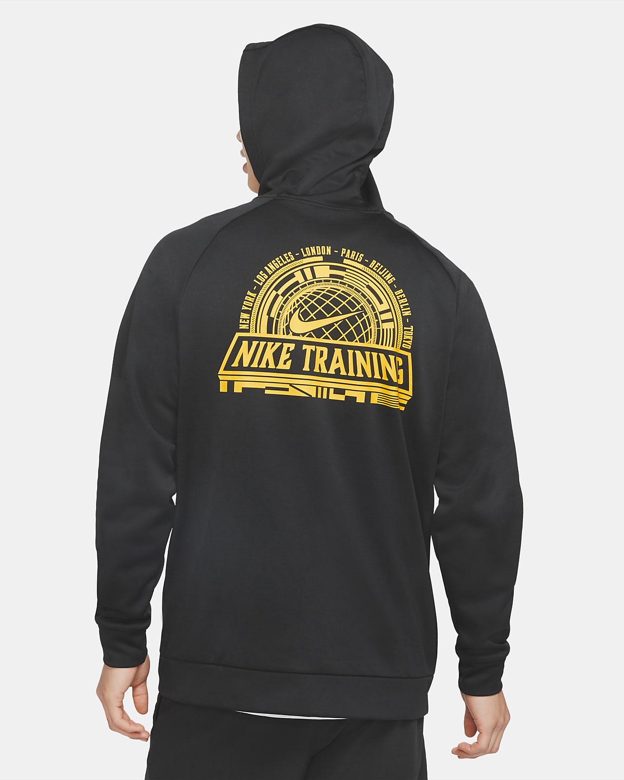 nike men's therma logo training hoodie