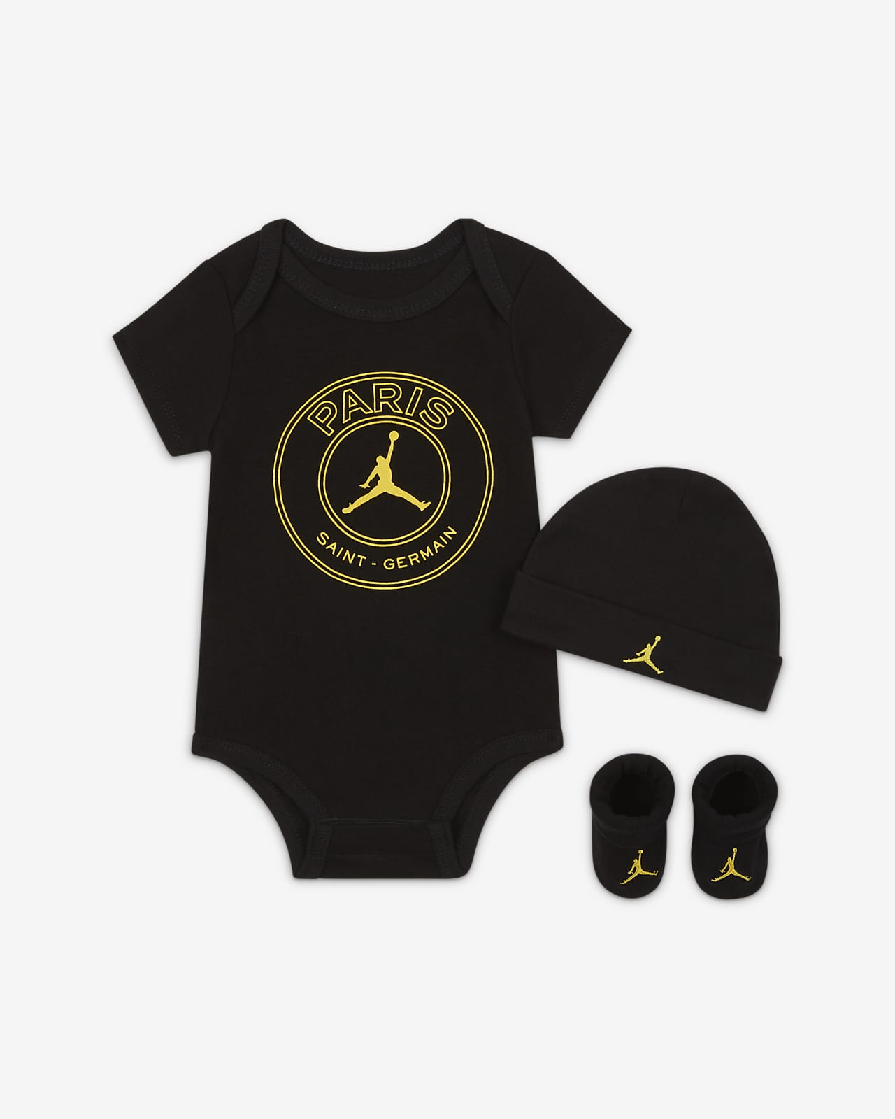 Body + Bavoir Bébé Collection Officielle Paris Saint Germain PSG - 100% Coton - Idéal Pour Les Petits Supporters - Taille Bébé Garçon
