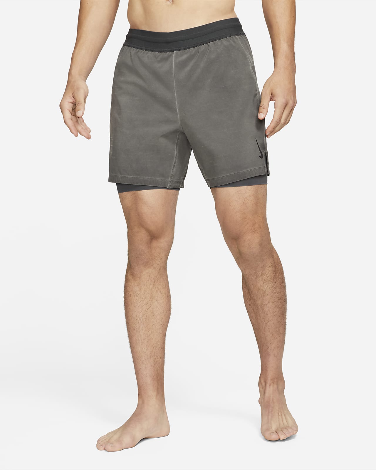 Nike Yoga Dri Fit Men S 2 In 1 Shorts Nike Lu